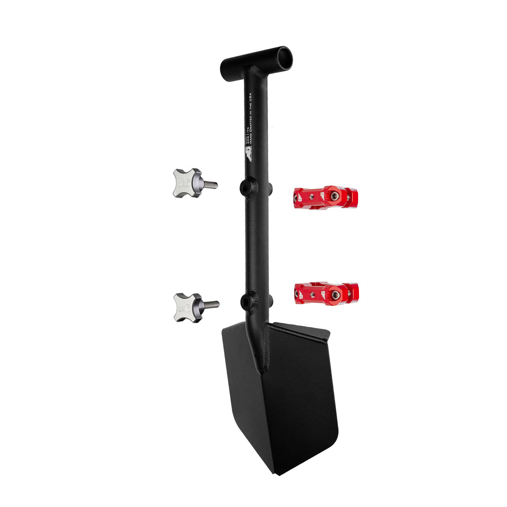Shovel / Mount Combo - Black Mini Shovel / Red UMD with Knobs – image 2