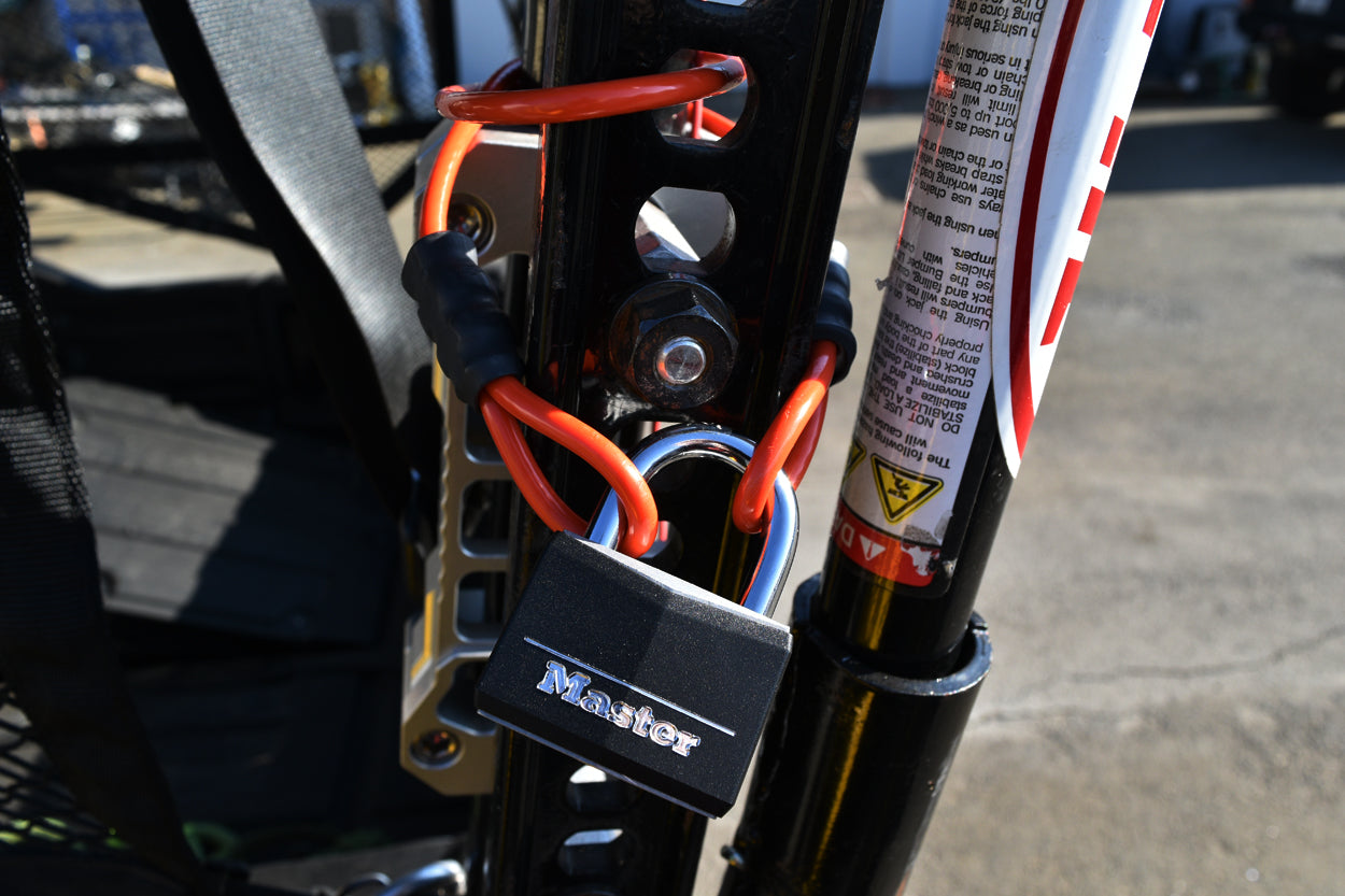 A6 Adventure Equipment Cable Lock Kit - (Orange) – image 7