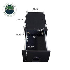 Cargo Box With Slide Out Drawer Size - Black Powder Coat Universal Dimensions