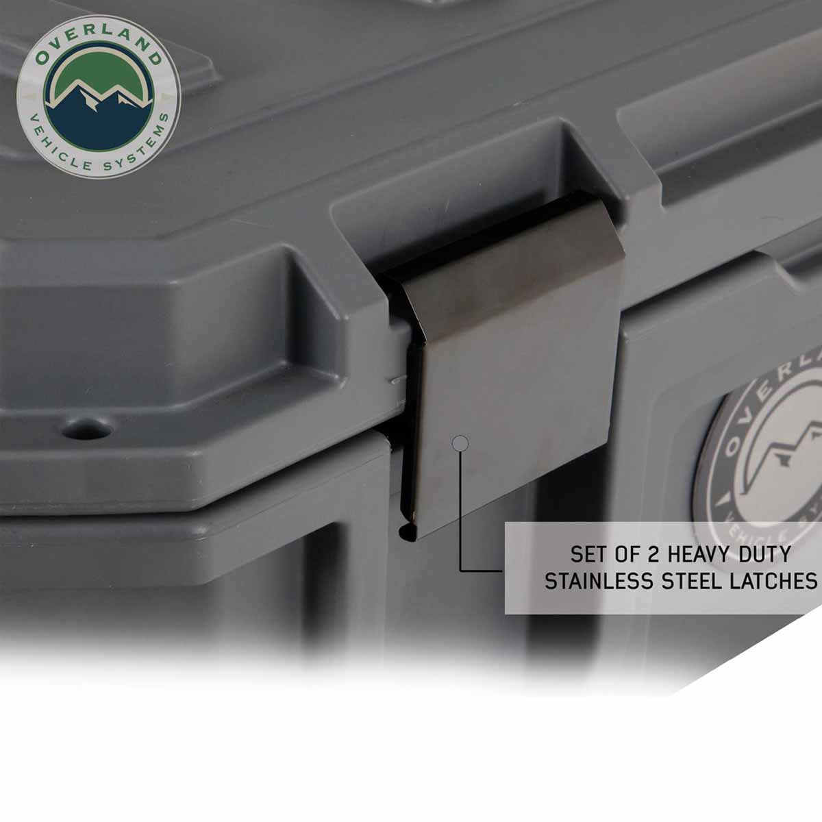 D.B.S.  - Dark Grey 117 QT Dry Box With Drain and Bottle Opener