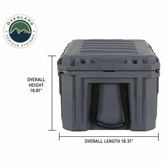 D.B.S.  - Dark Grey 95 QT Dry Box With Drain and Bottle Opener