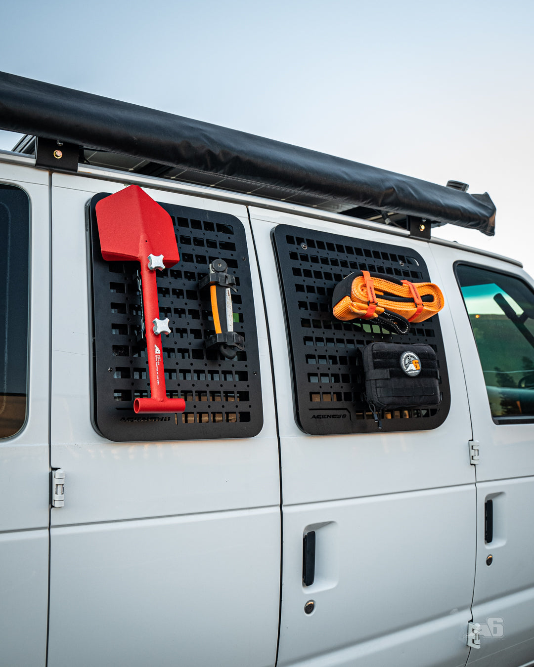 Ford E350 Passenger Side Window GRIDS (Left Barn Door) – image 3
