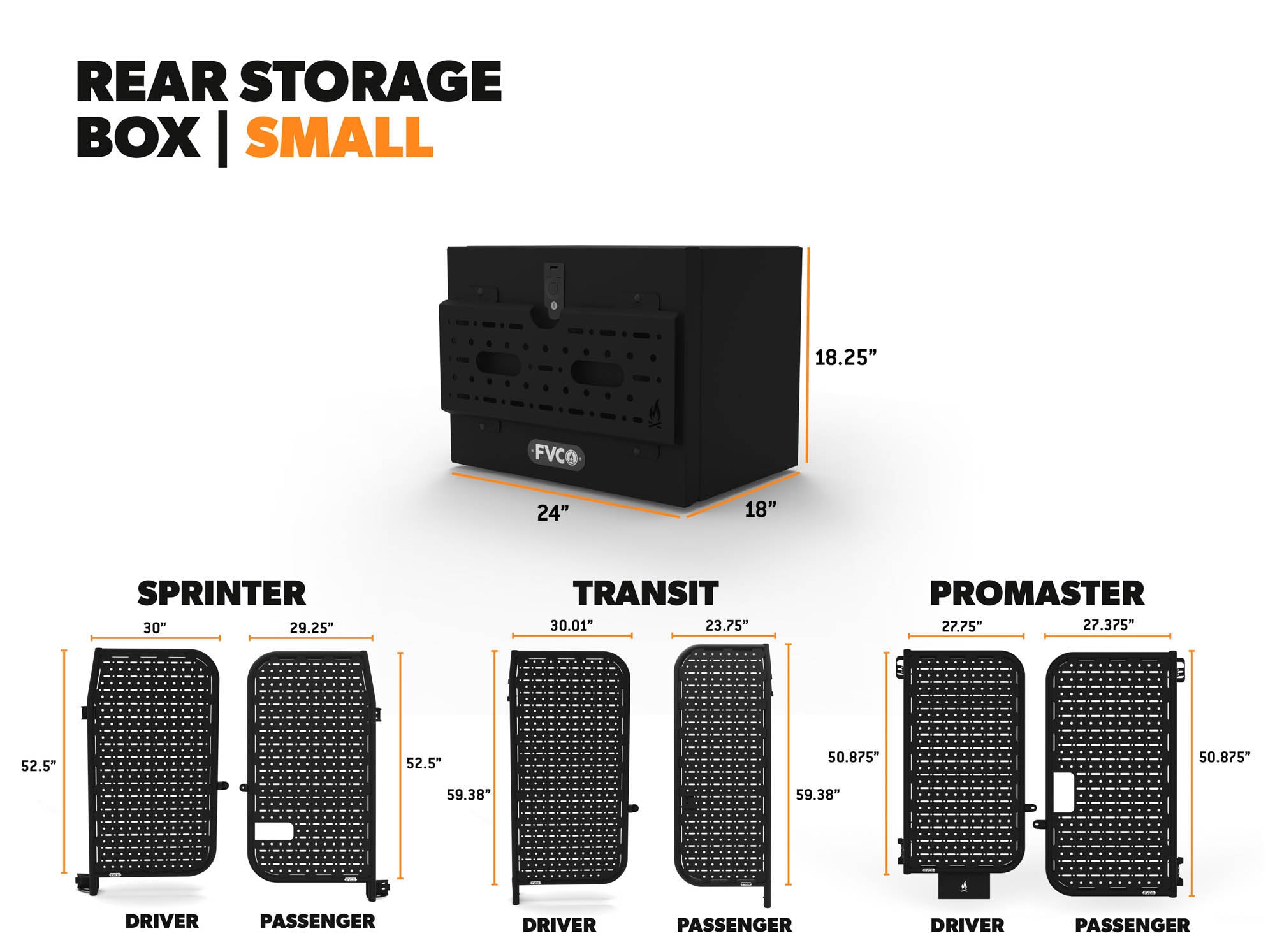 Van Rear Storage Box - Small