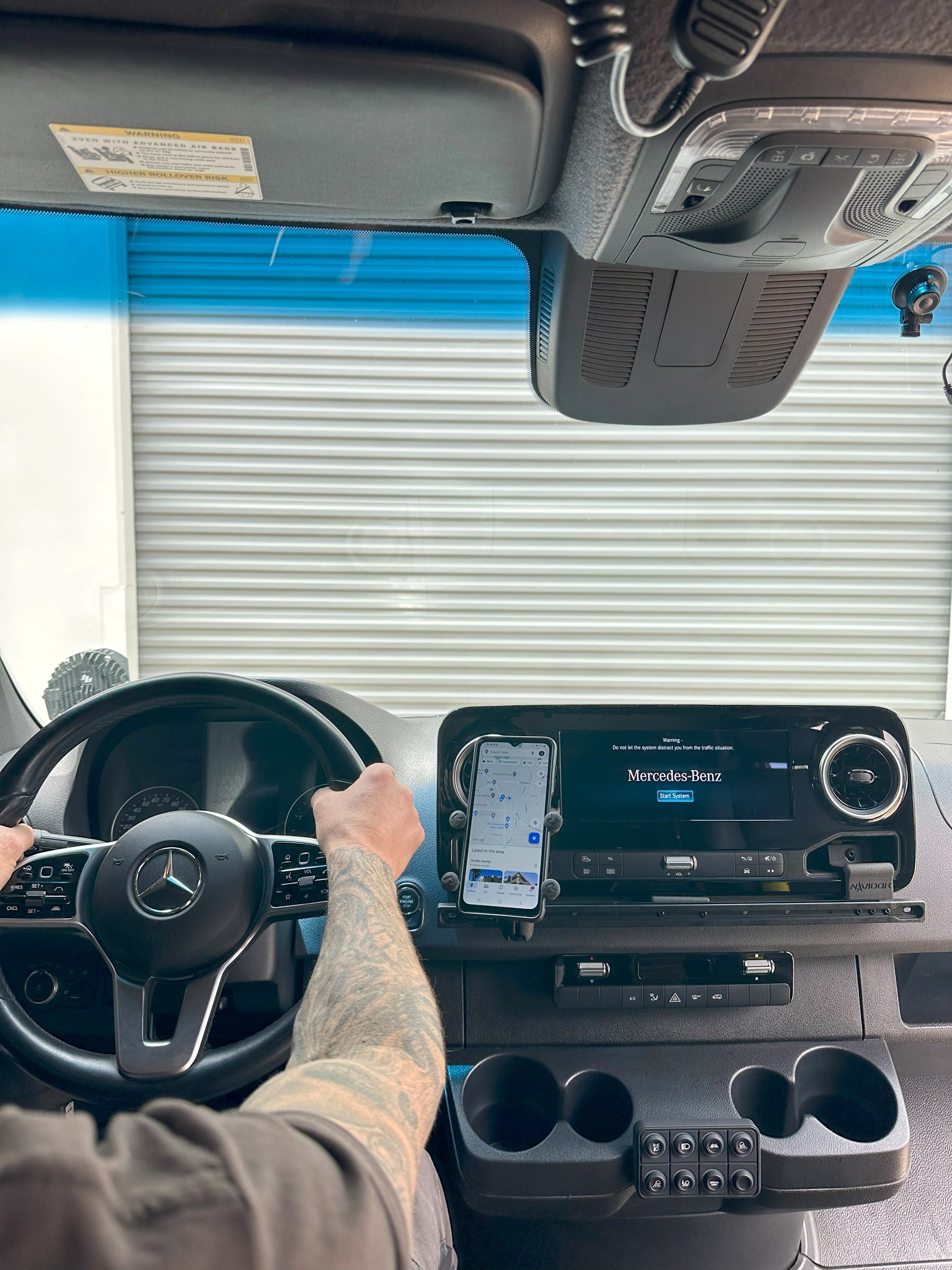 Terra X NAVIDOK Overlander No-Drill Dash Mount for 2019+ Mercedes Sprinter