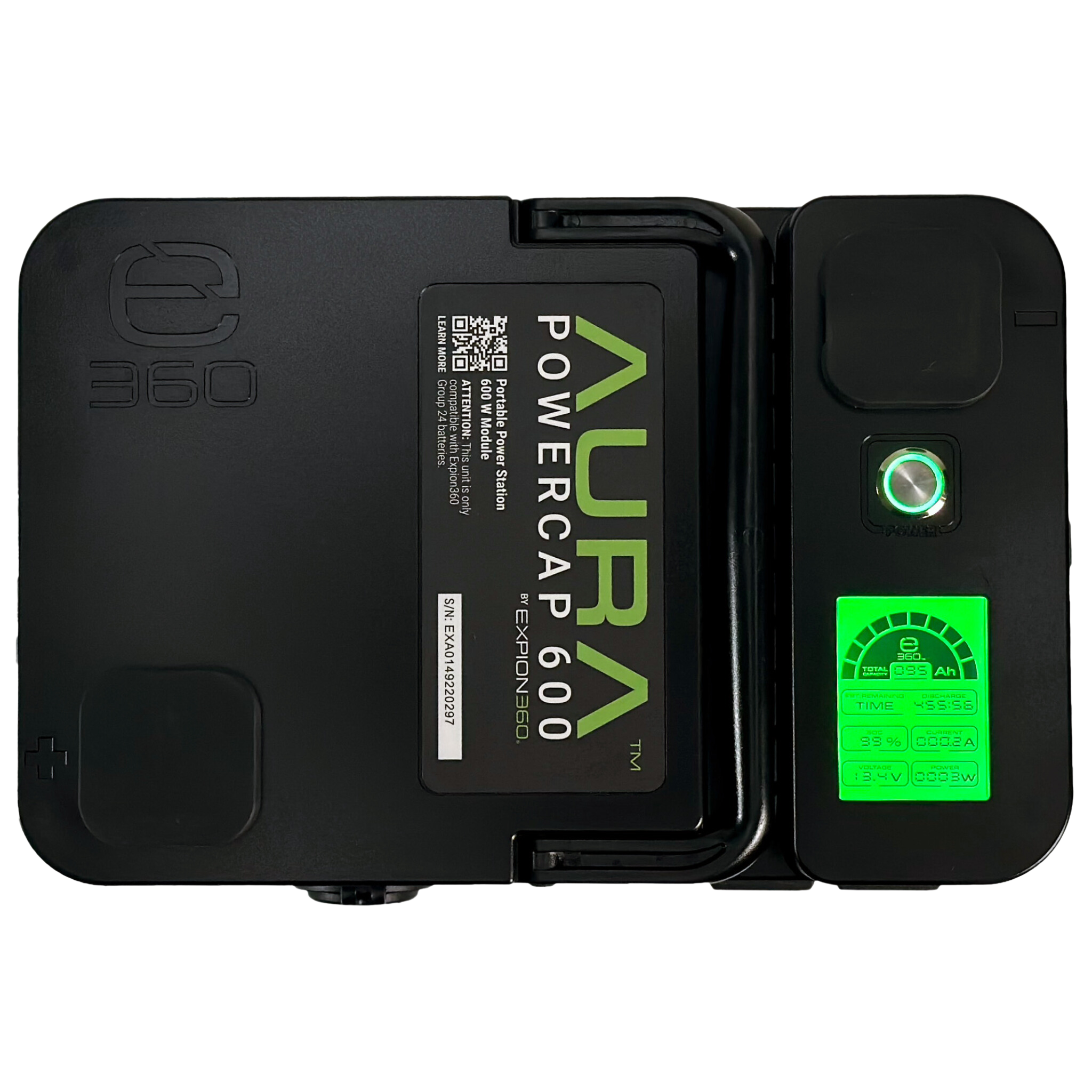 Expion360 80Ah AURA Powercap 600W Inverter Power System – LiFePO4 Portable Power Bundle