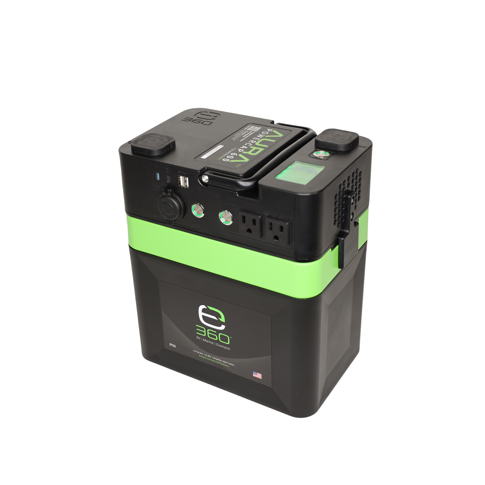 Expion360 80Ah AURA Powercap 600W Inverter Power System – LiFePO4 Portable Power Bundle