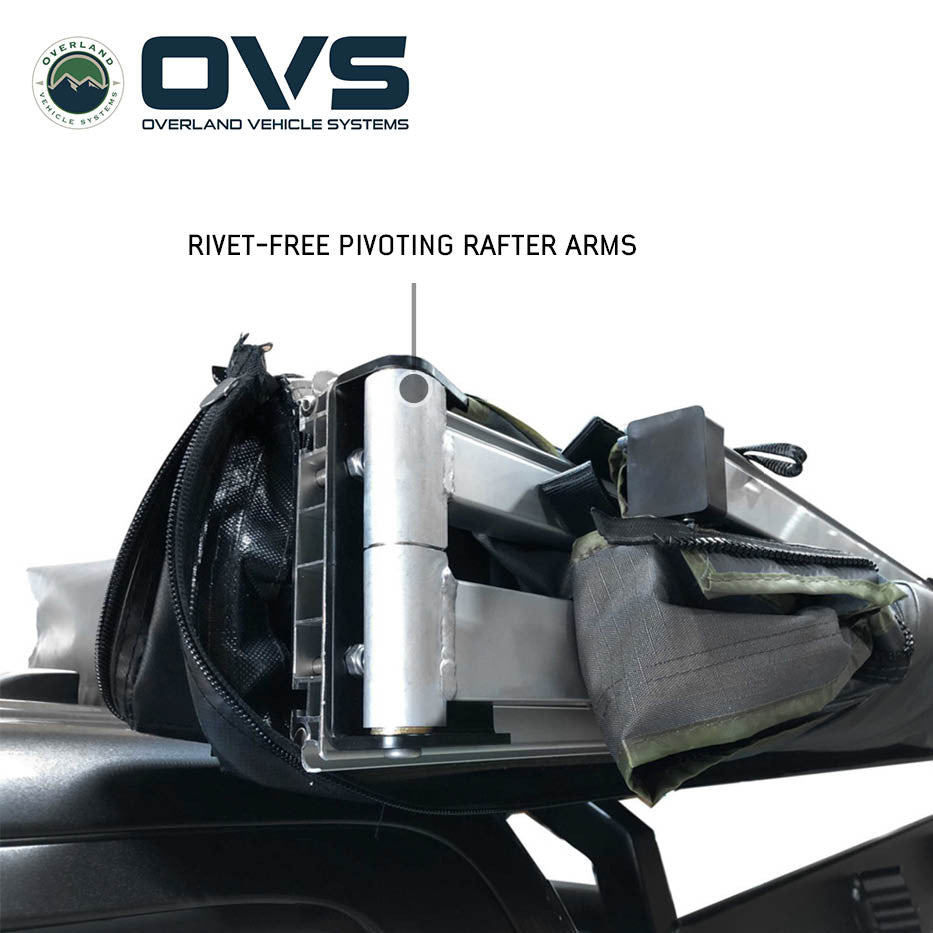 OVS HD Nomadic 270 Passenger Side Awning with Bracket Kit – Extended Poles for Mid & High Roof Vans