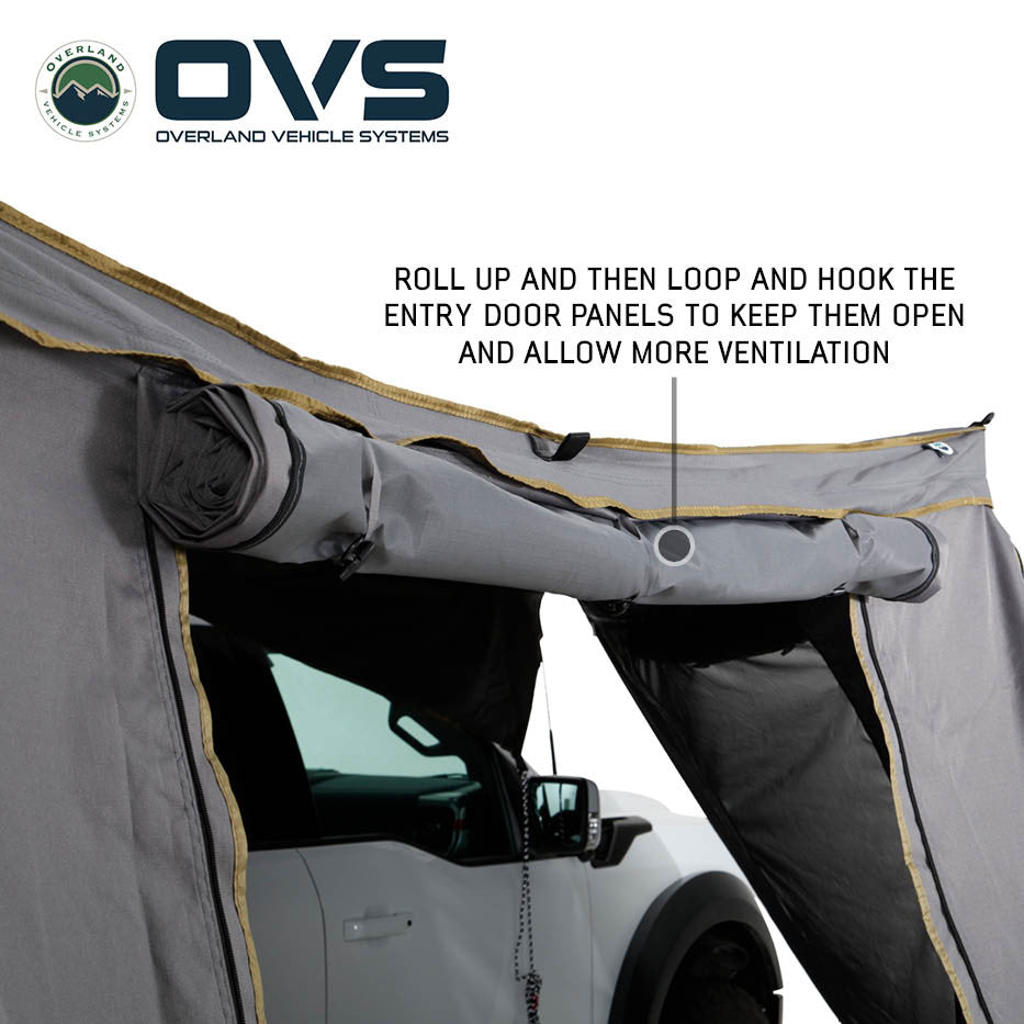 OVS HD Nomadic 270° Awning Walls – Dark Grey with Storage Bag (Universal Fit)