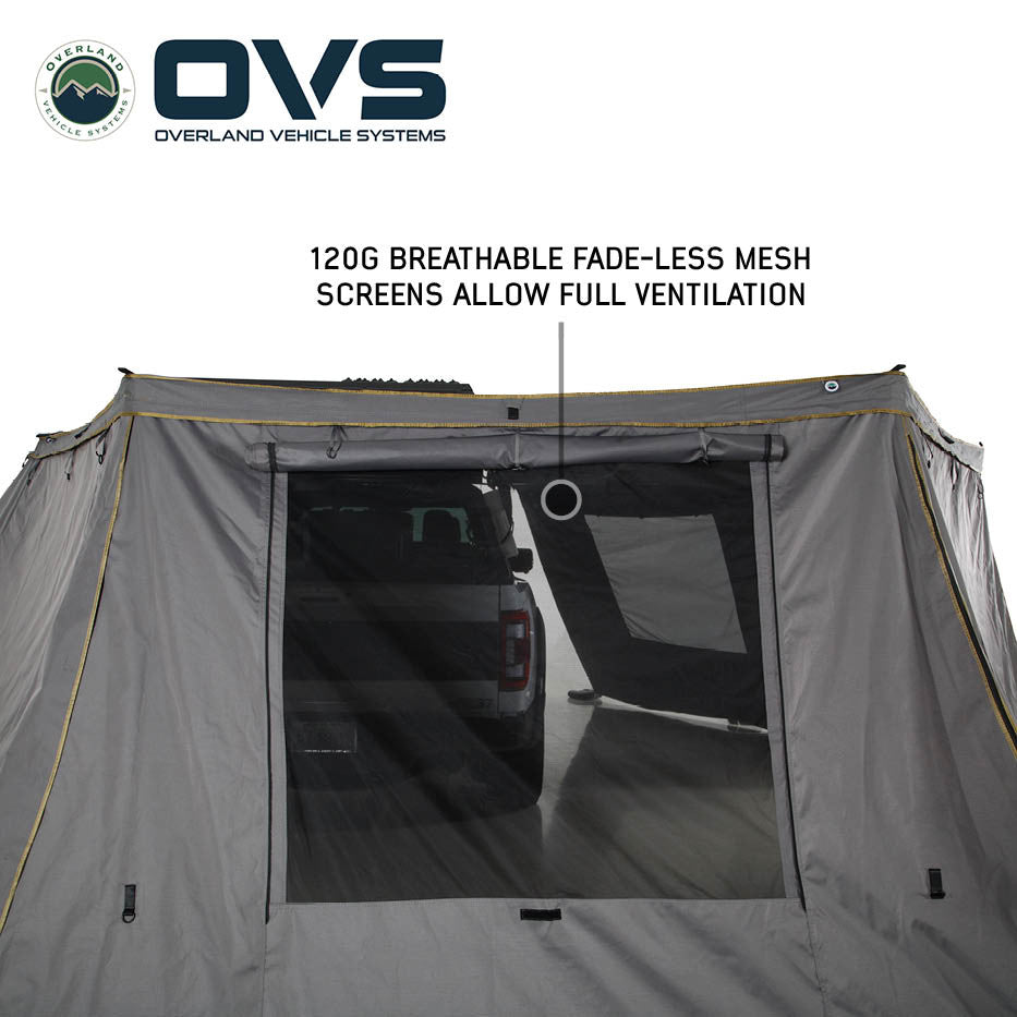 OVS HD Nomadic 270° Awning Walls – Dark Grey with Storage Bag (Universal Fit)