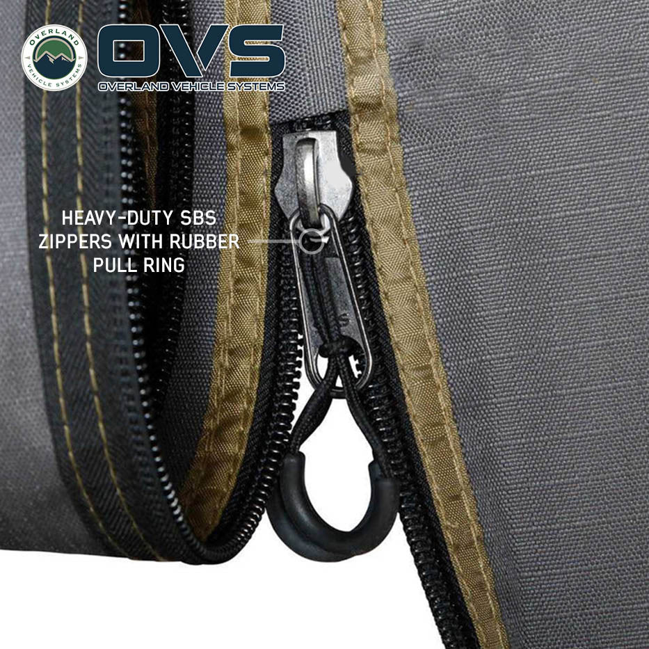 HD Nomadic 270 Degree Awning Walls - Dark Gray Body with Storage Bag Zipper