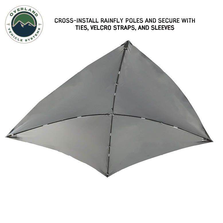 Hub Centric Ground Tent - Black Body & Grey Rainfly Rainfly