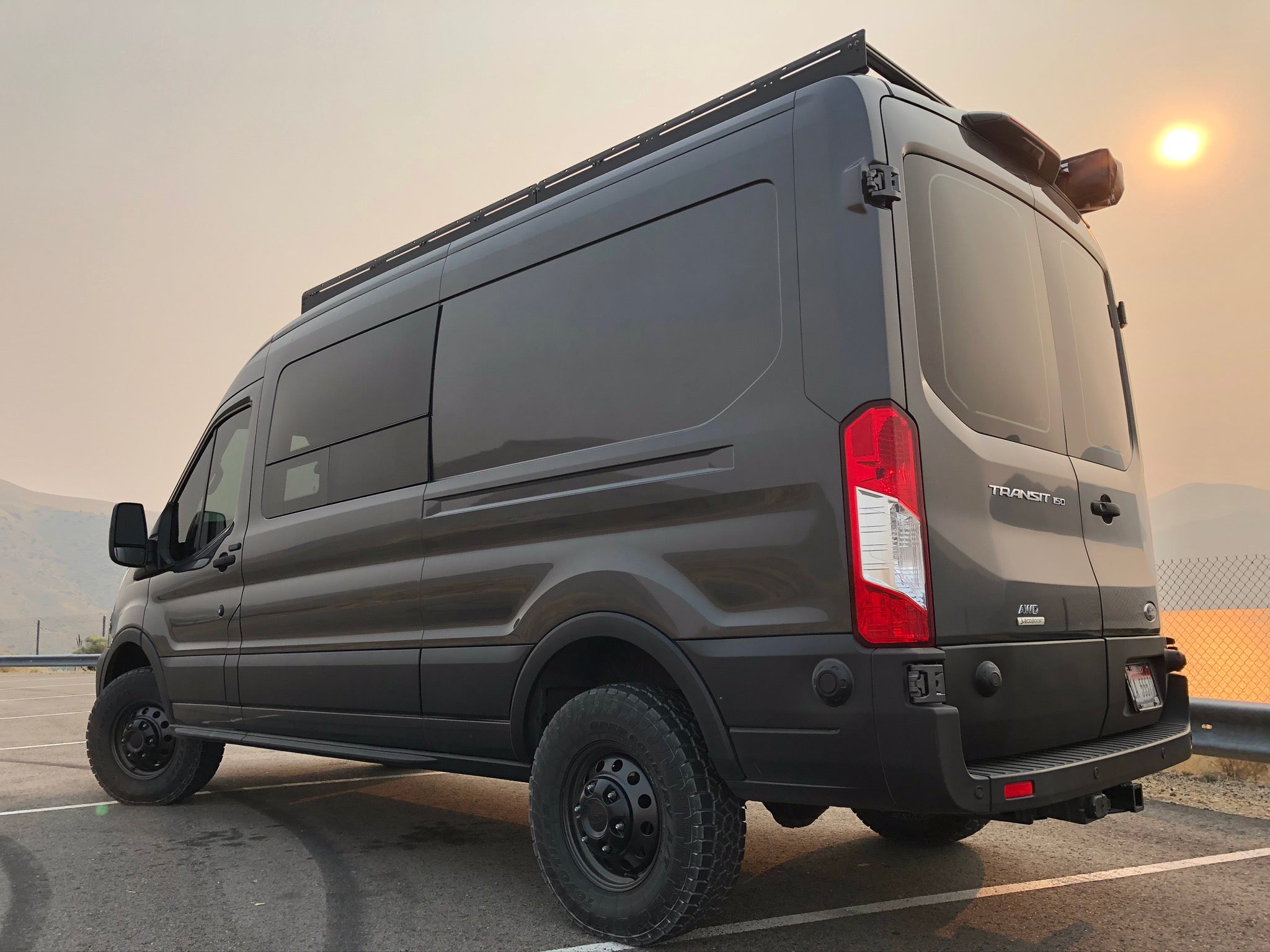 Van Compass Stage 3 Topo 2.0 Suspension System for Ford Transit RWD (2015–2017 - SRW) – 2" Lift with Rear Mini Pack