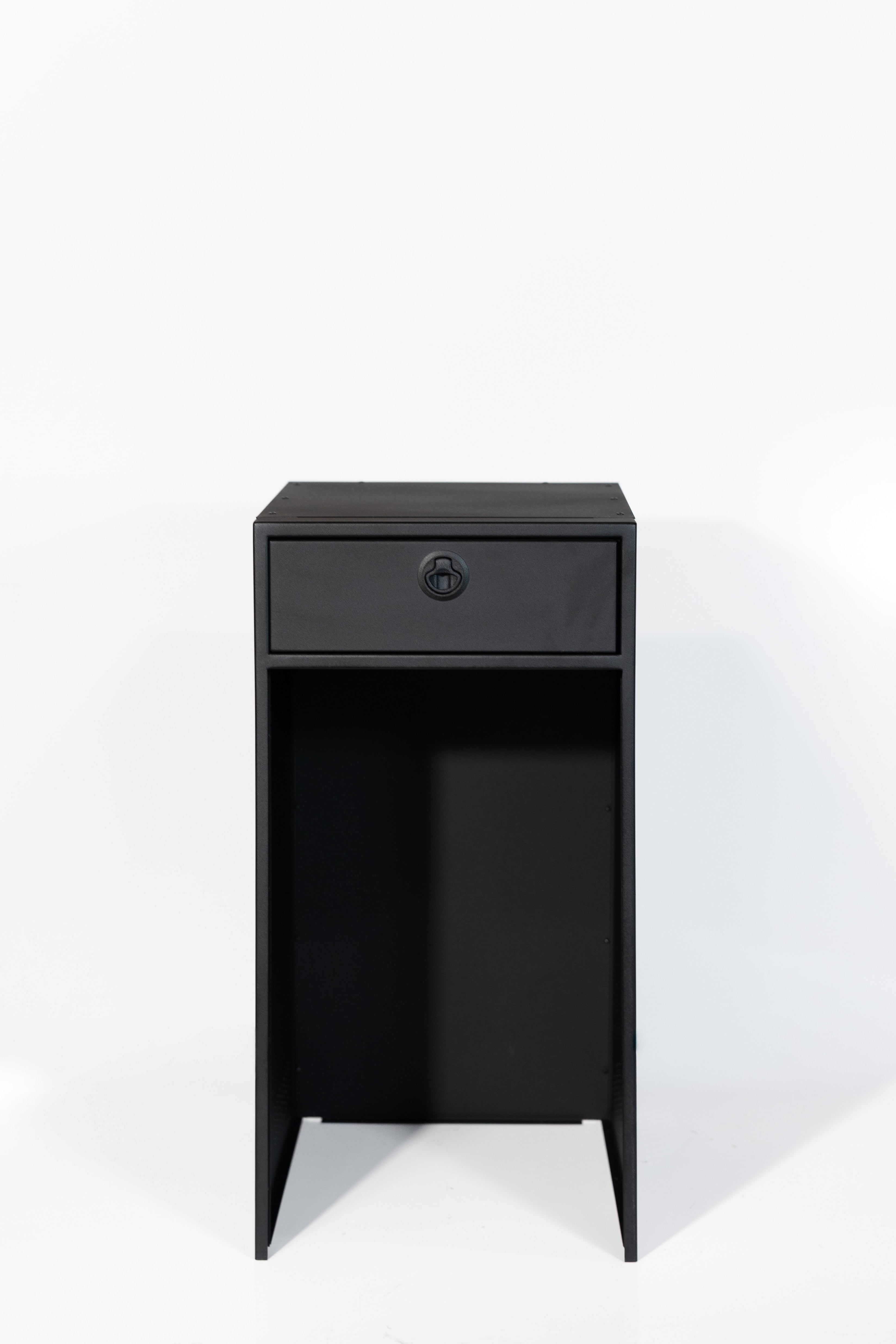 Van Wife Components 18" Fridge Base with Nova Kool R3100 – Powder Coated Aluminum Cabinet with Integrated Fridge