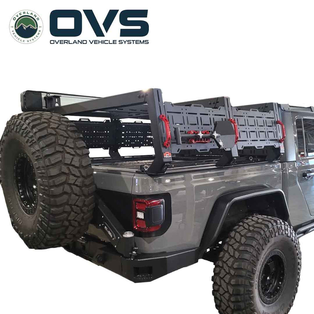 Ruff Rax 2018-2026 Jeep Gladiator 5 ft Modular Bed Rack Lifestyle 3 Quarter