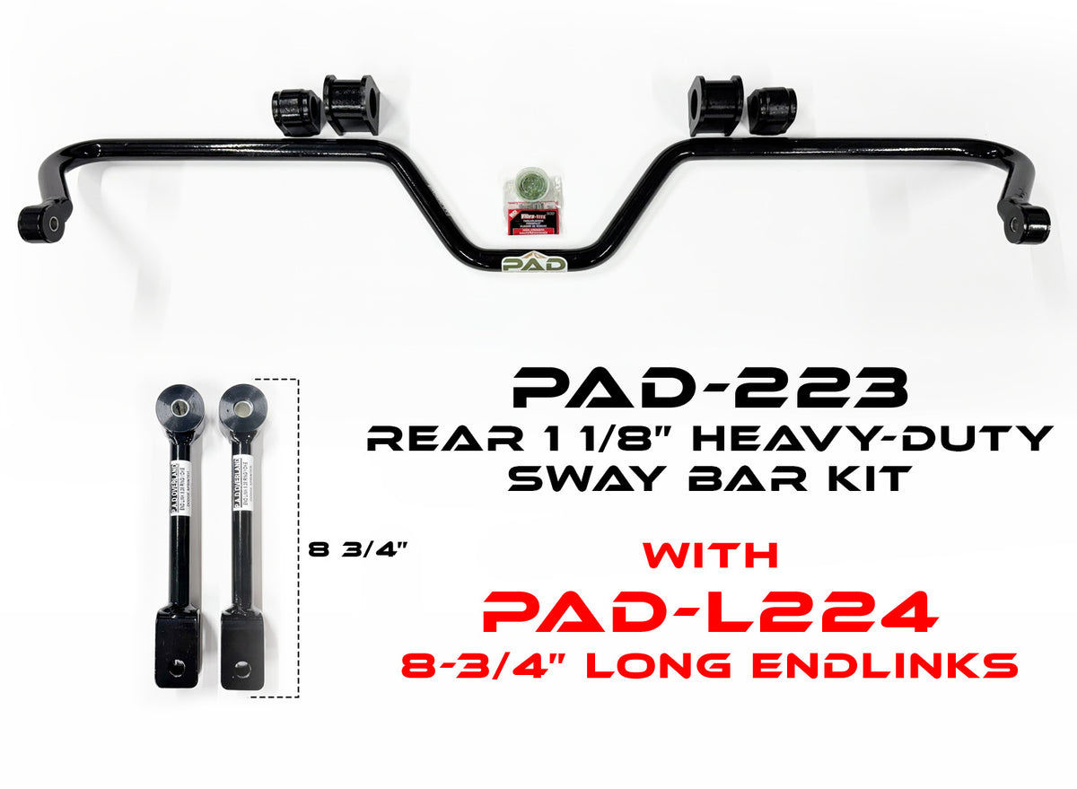 PAD-223 Rear 1 1/8” Heavy-Duty Sway Bar for 2008–2025 Mercedes Sprinter 2500 (2WD / 4WD / AWD) – image 2
