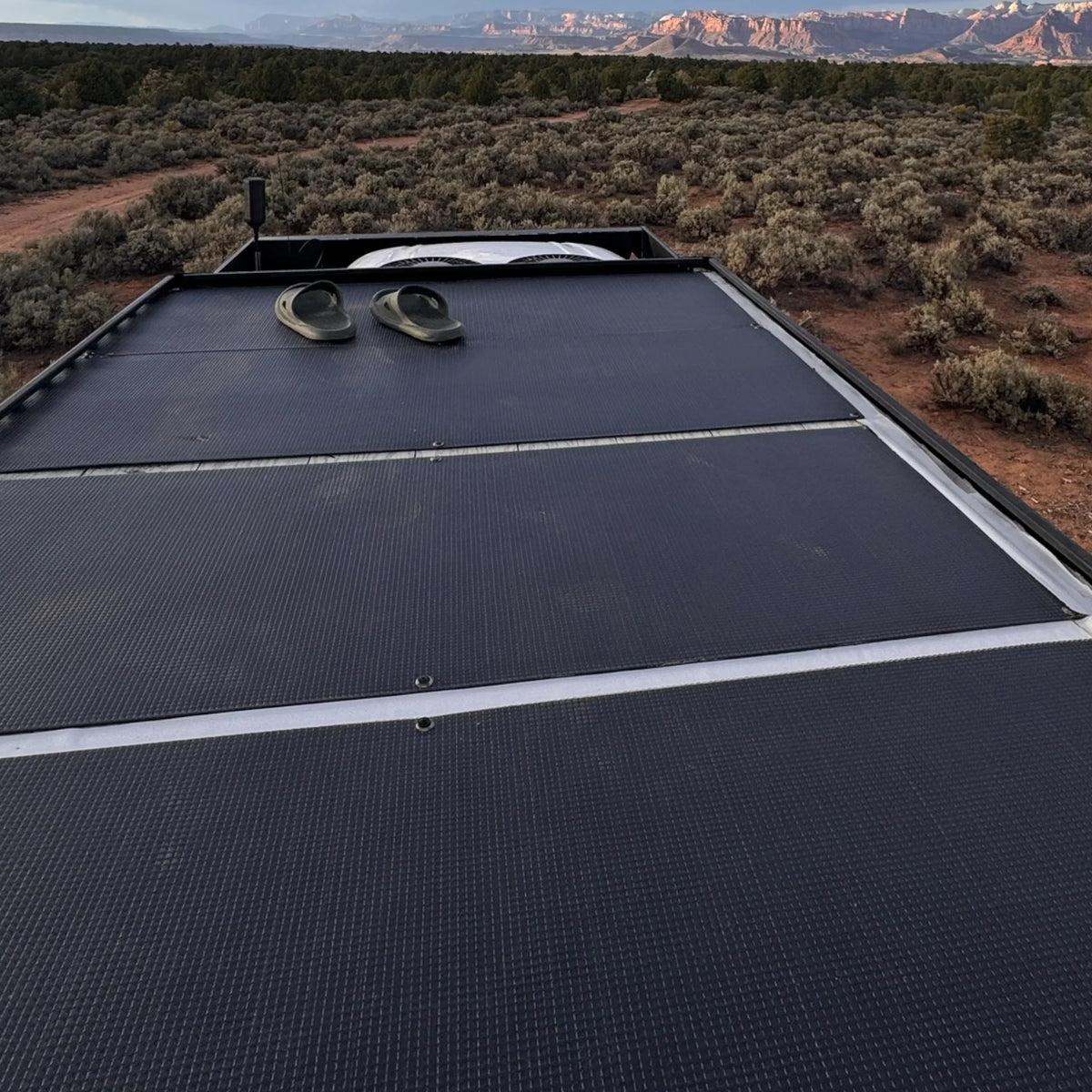 Van Wife Components 115W Semi-Rigid Walkable Solar Panel – High Efficiency Shingled Design (50" x 18")