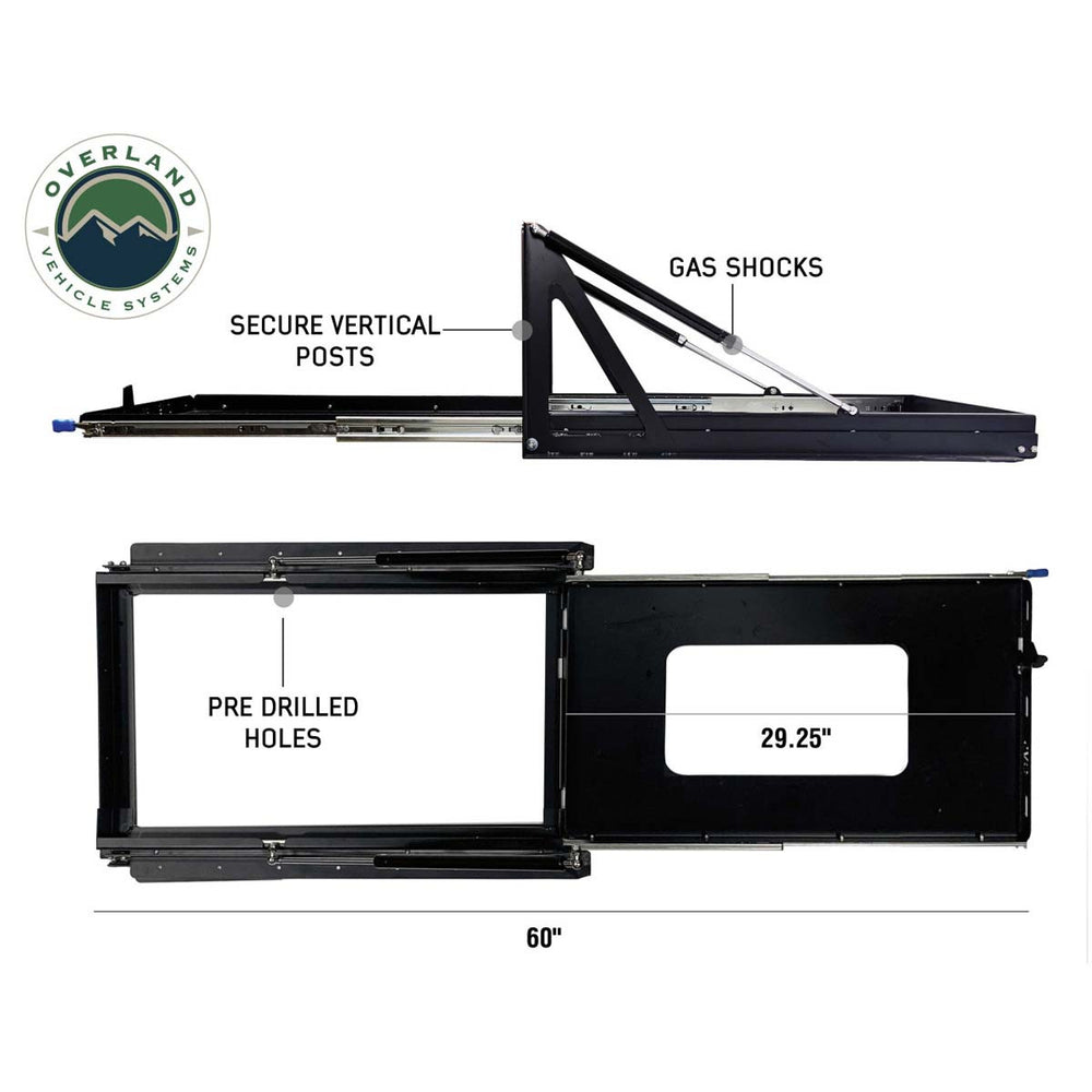Small Refrigerator Slide & Tilt Tray – Fridge Mount Side