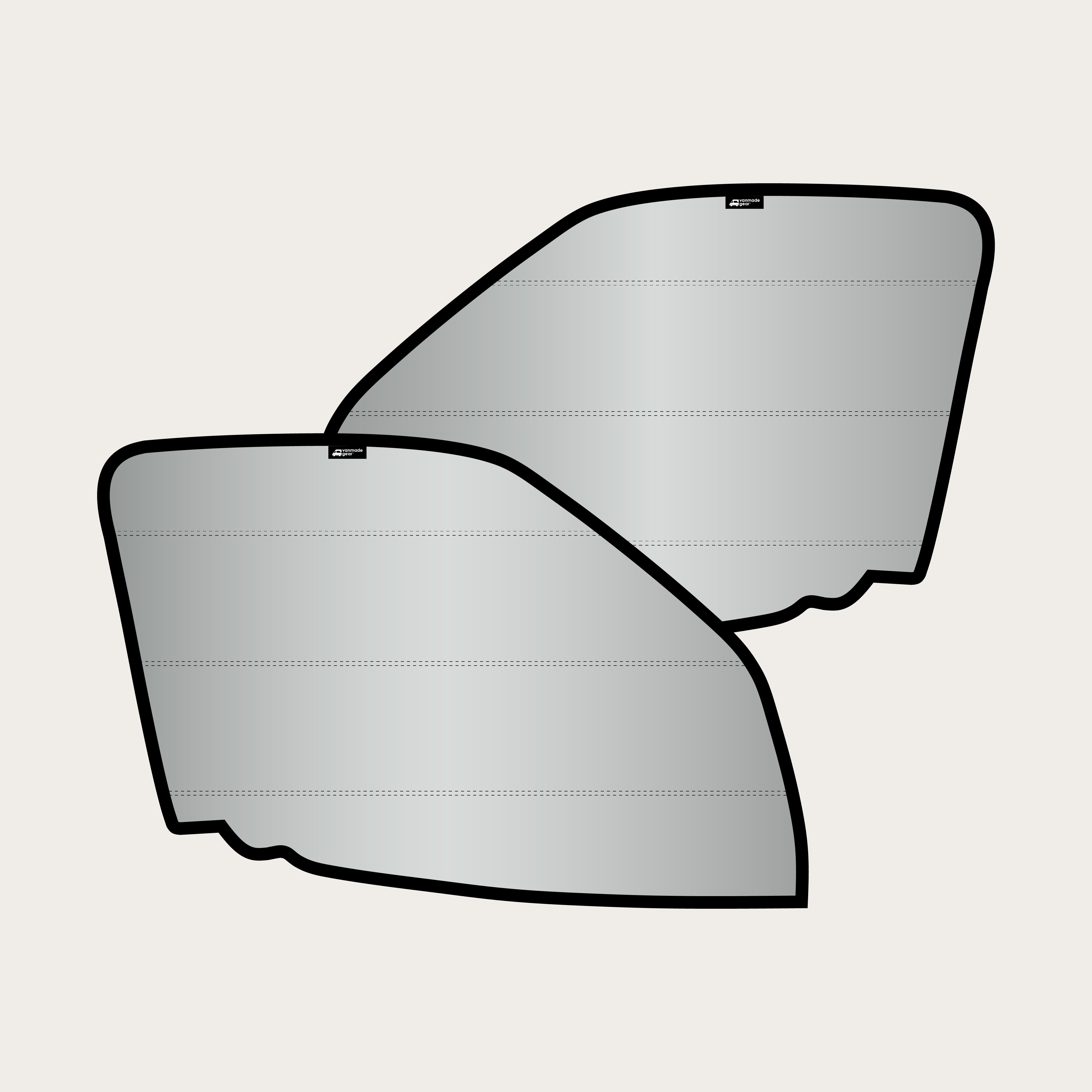 Sprinter 2019+ - Front Door Shades (set)