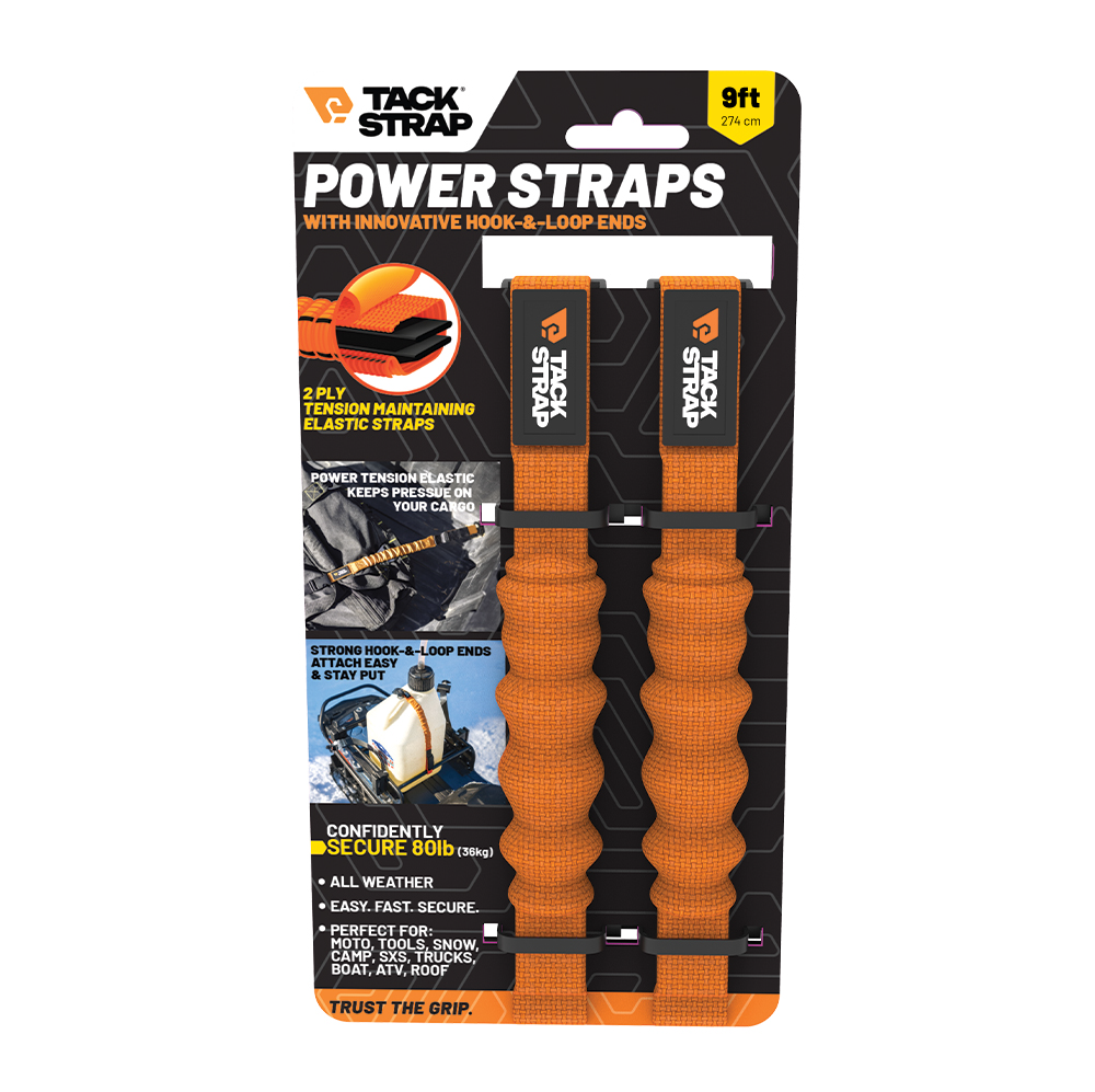 Tack Strap Power Straps – Compact Elastic Tie-Down Straps with Quick Release (80 lb Capacity) – image 9