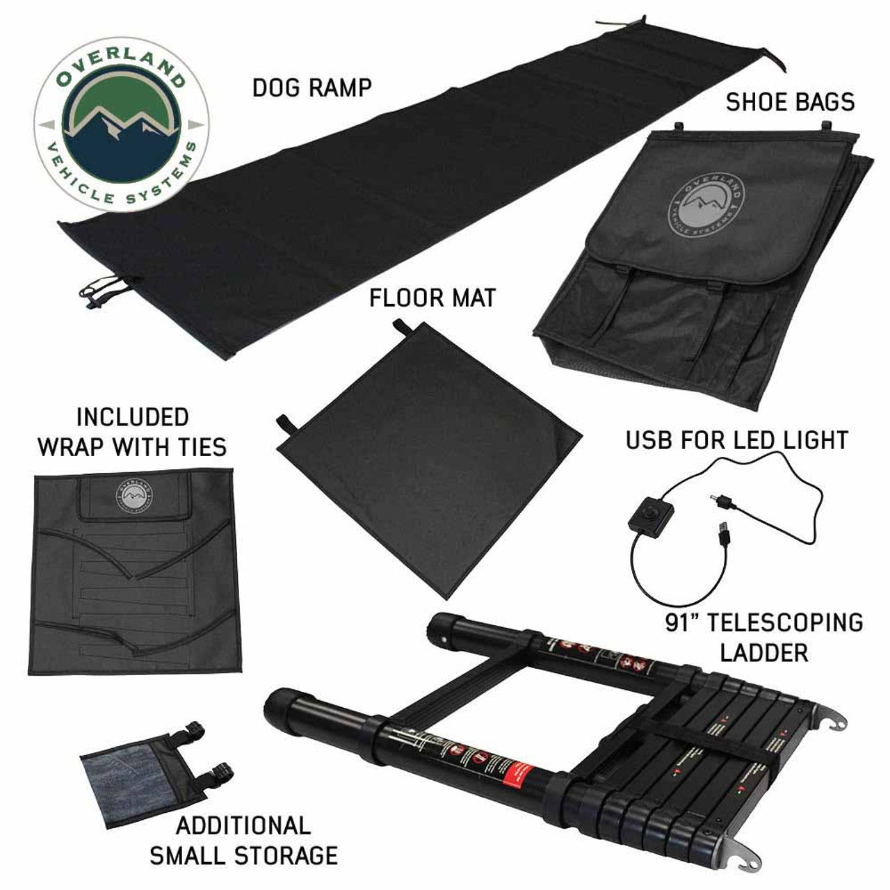 XD Lhotse Clamshell Aluminum Hard Shell Roof Top Tent Accessories