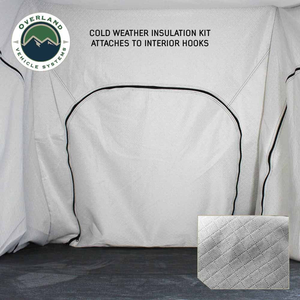 XD Sherpa Soft Shell Roof Top Tent - Grey Body & Black Rainfly Cold Weather Insulation Kit