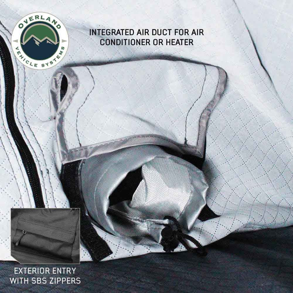 XD Sherpa Soft Shell Roof Top Tent - Grey Body & Black Rainfly Air Duct