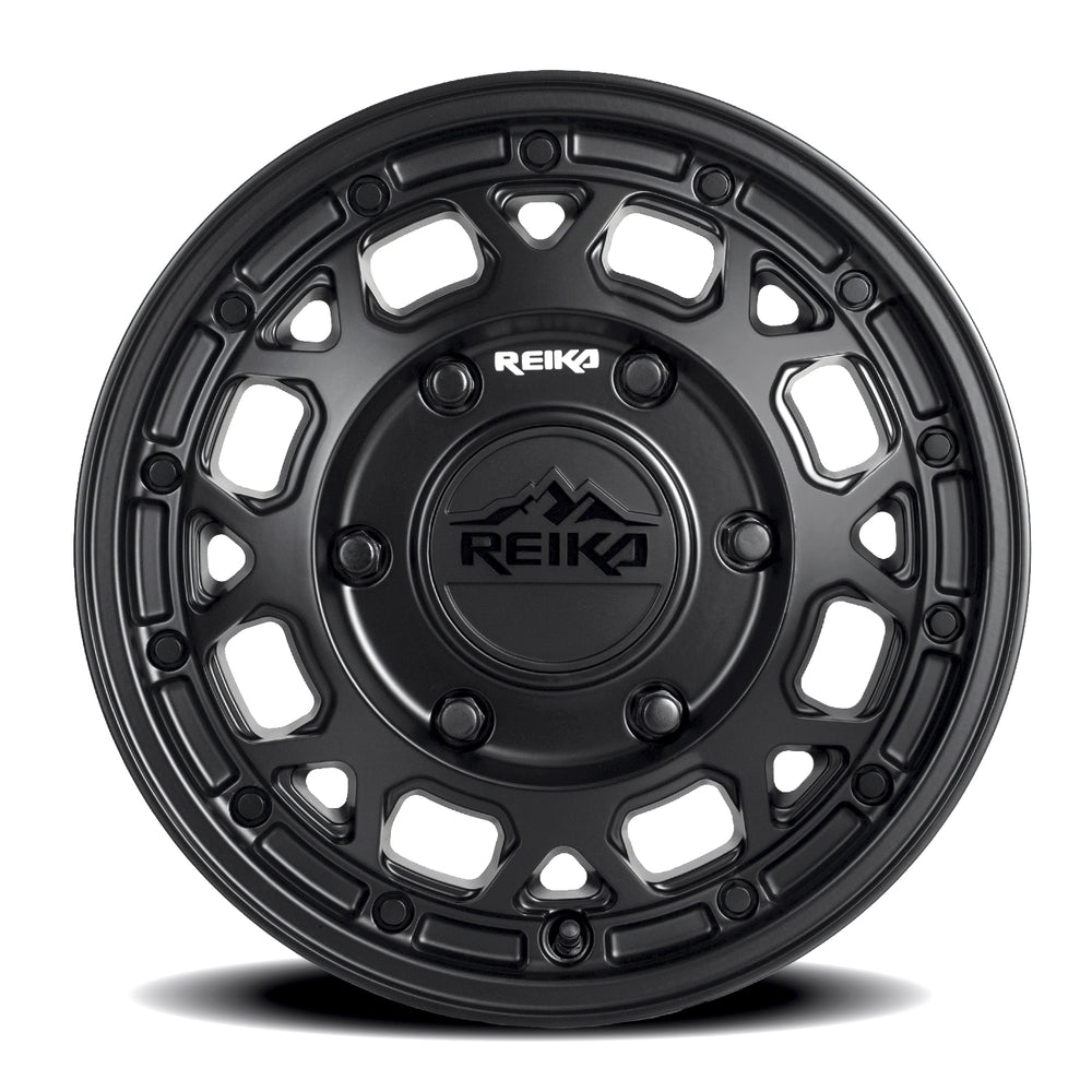 Reika R45V Marauder wheel in Satin Black – face view