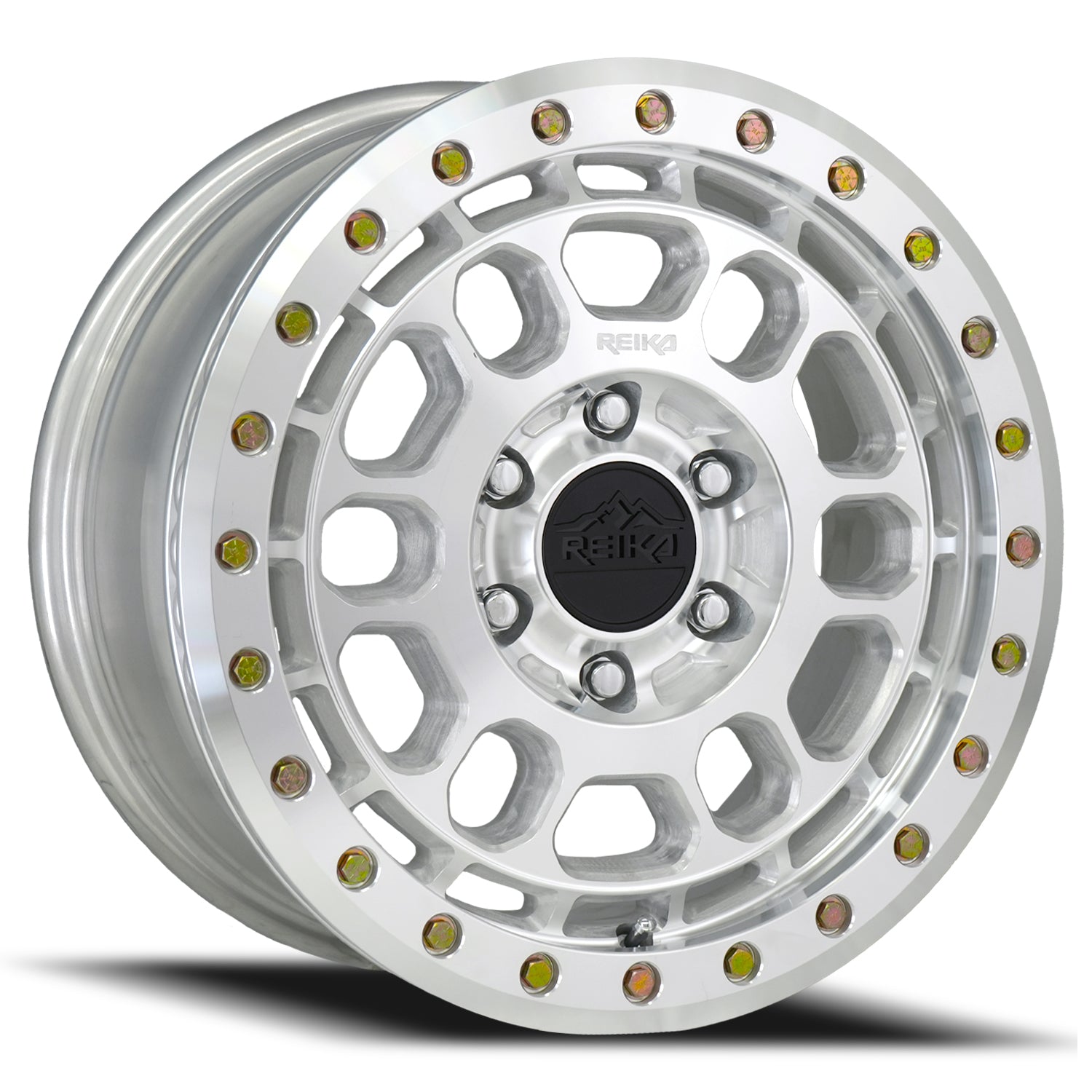 Reika R35 Rambler Beadlock wheel in Machined