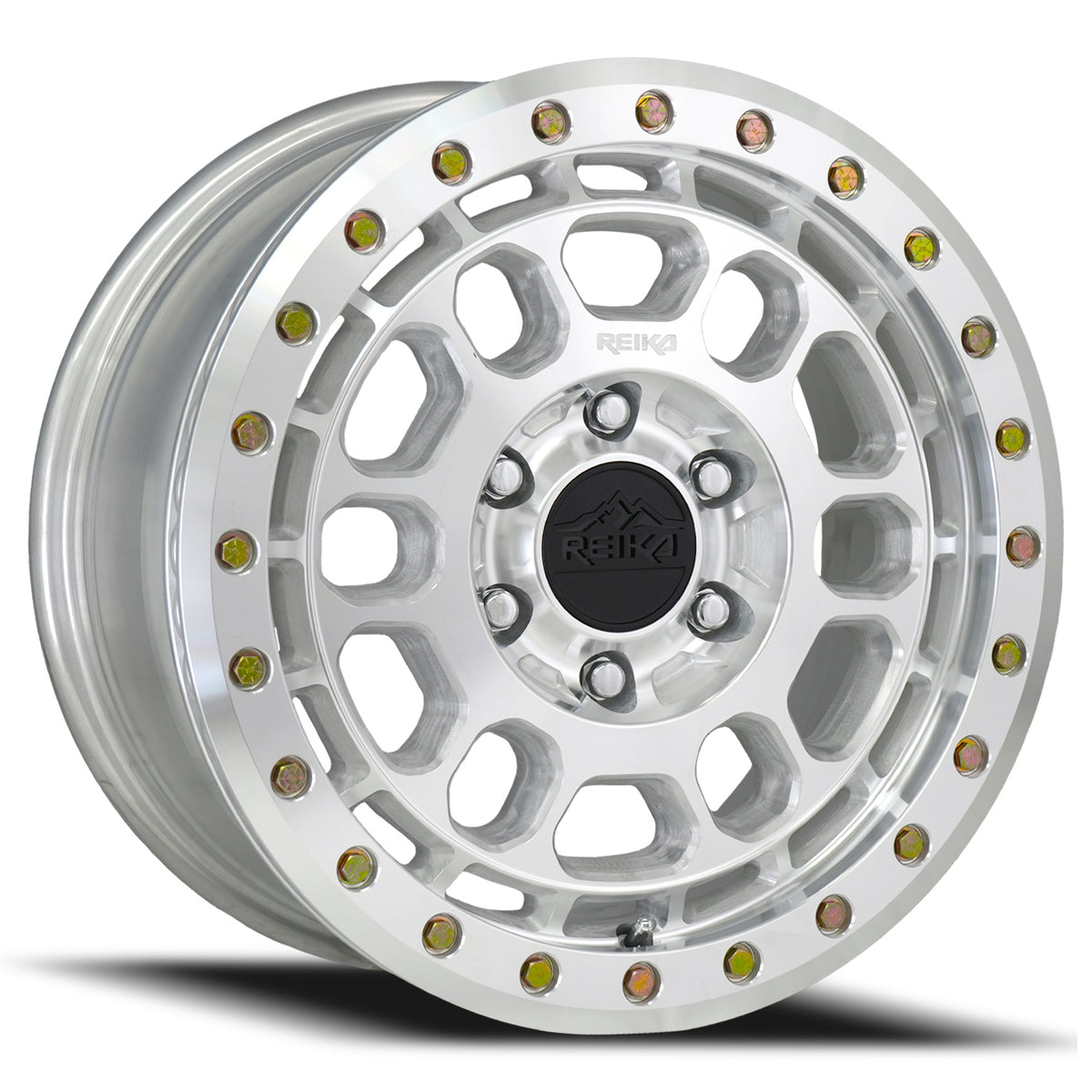 Reika R35 Rambler Beadlock wheel in Machined
