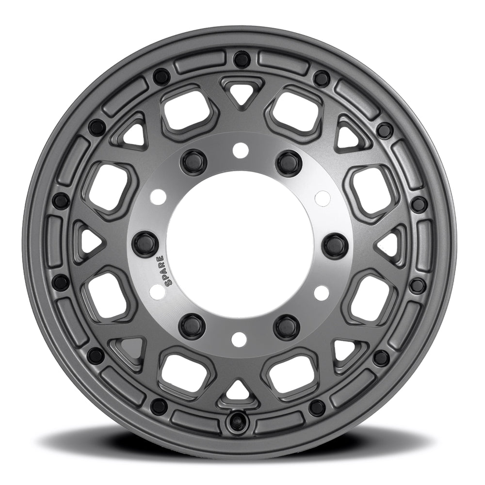 Reika R45V Marauder Super Single wheel in Satin Gunmetal – face view