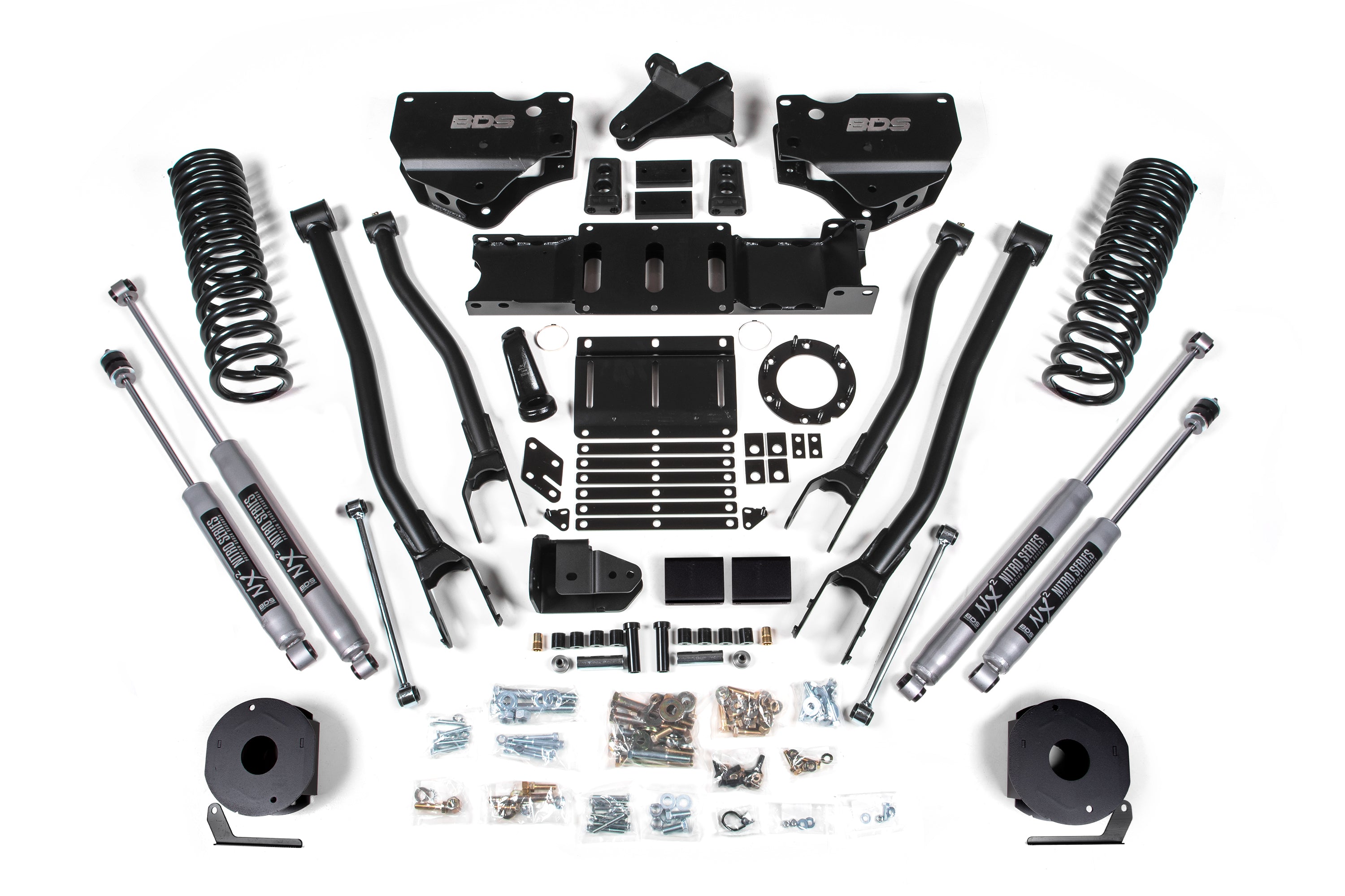 4 Inch Lift Kit w/ 4-Link | Ram 2500 w/ Rear Air Ride (19-24) 4WD | Gas - NX2 Nitro Series