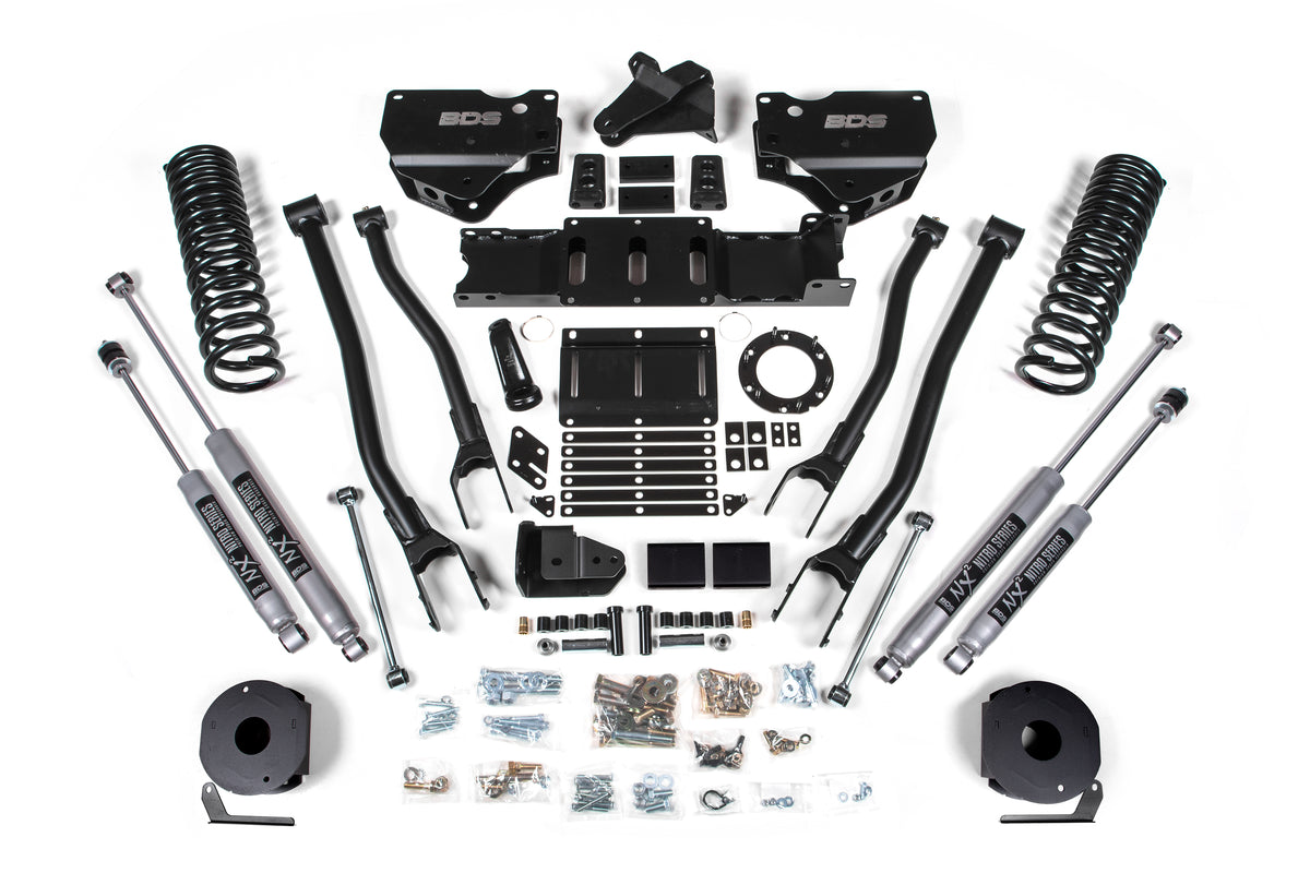 4 Inch Lift Kit w/ 4-Link | Ram 2500 w/ Rear Air Ride (19-24) 4WD | Gas - NX2 Nitro Series