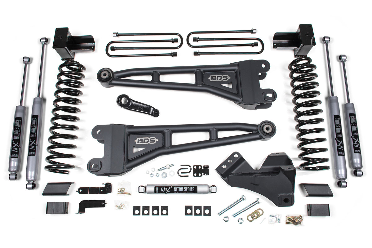 5 Inch Lift Kit w/ Radius Arm | Ford F250/F350 Super Duty (23-26) 4WD | Gas - Leaf Springs / NX2 Nitro Series