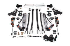 5 Inch Lift Kit w/ 4-Link | FOX 2.5 Performance Elite Coil-Over Conversion | Ford F250/F350 Super Duty (23-26) 4WD | Diesel - Leaf Springs / FOX 2.5 Performance Elite
