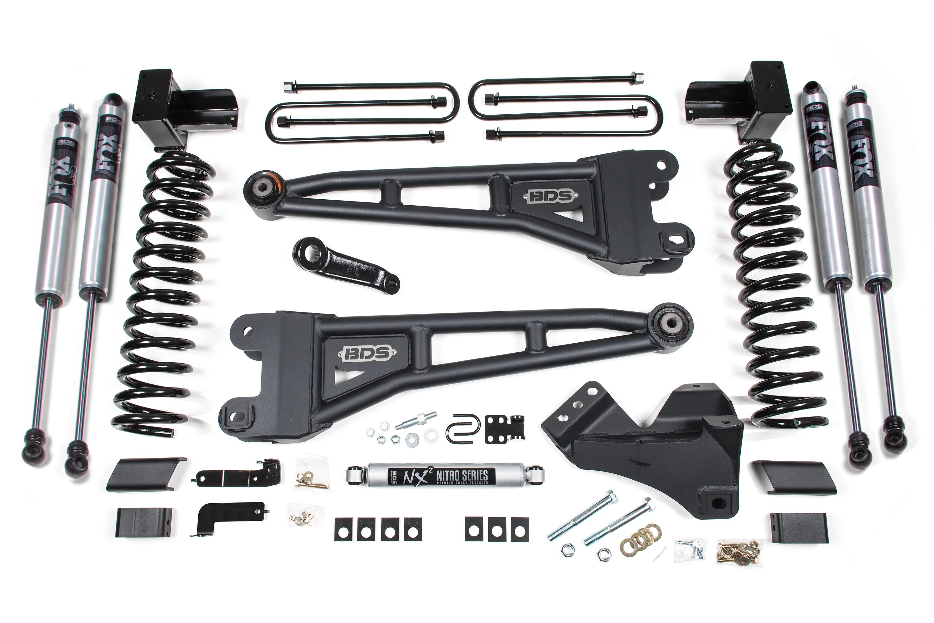 BDS 5 Inch Radius Arm Lift Kit FOX 2.5 Performance Elite for Ford F350 Super Duty DRW Diesel 4WD (2023–2026)