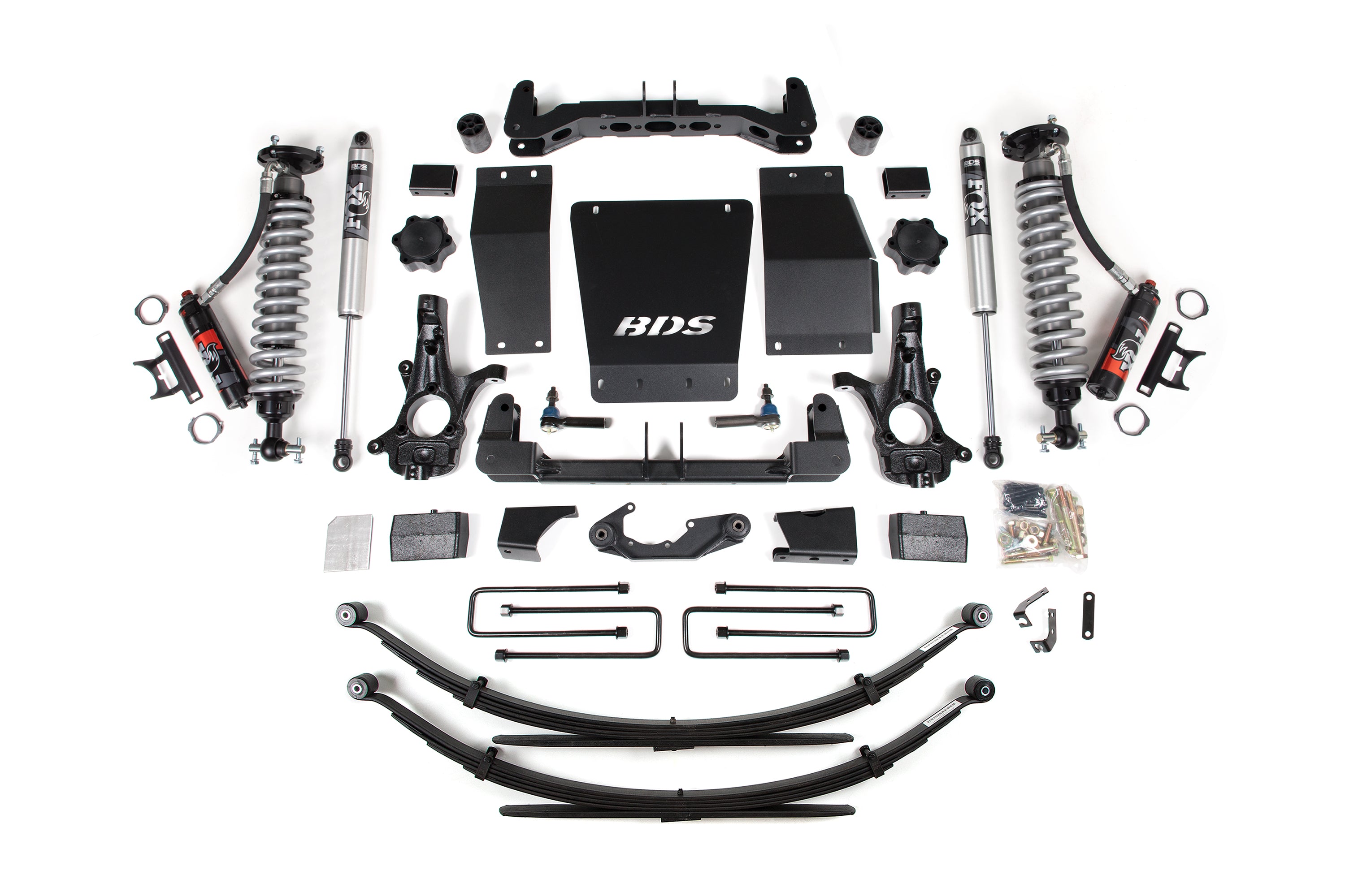 BDS 4 Inch Lift Kit FOX 2.5 Performance Elite Coilover for Chevy Silverado 1500 4WD (2014–2018) GMC Sierra 1500 4WD (2014–2018)