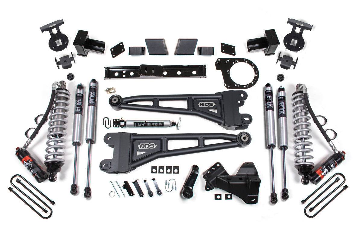7 Inch Lift Kit w/ Radius Arm | FOX 2.5 Performance Elite Coil-Over Conversion | Ford F250/F350 Super Duty (20-22) 4WD | Diesel - Leaf Springs / FOX 2.0 Performance Series