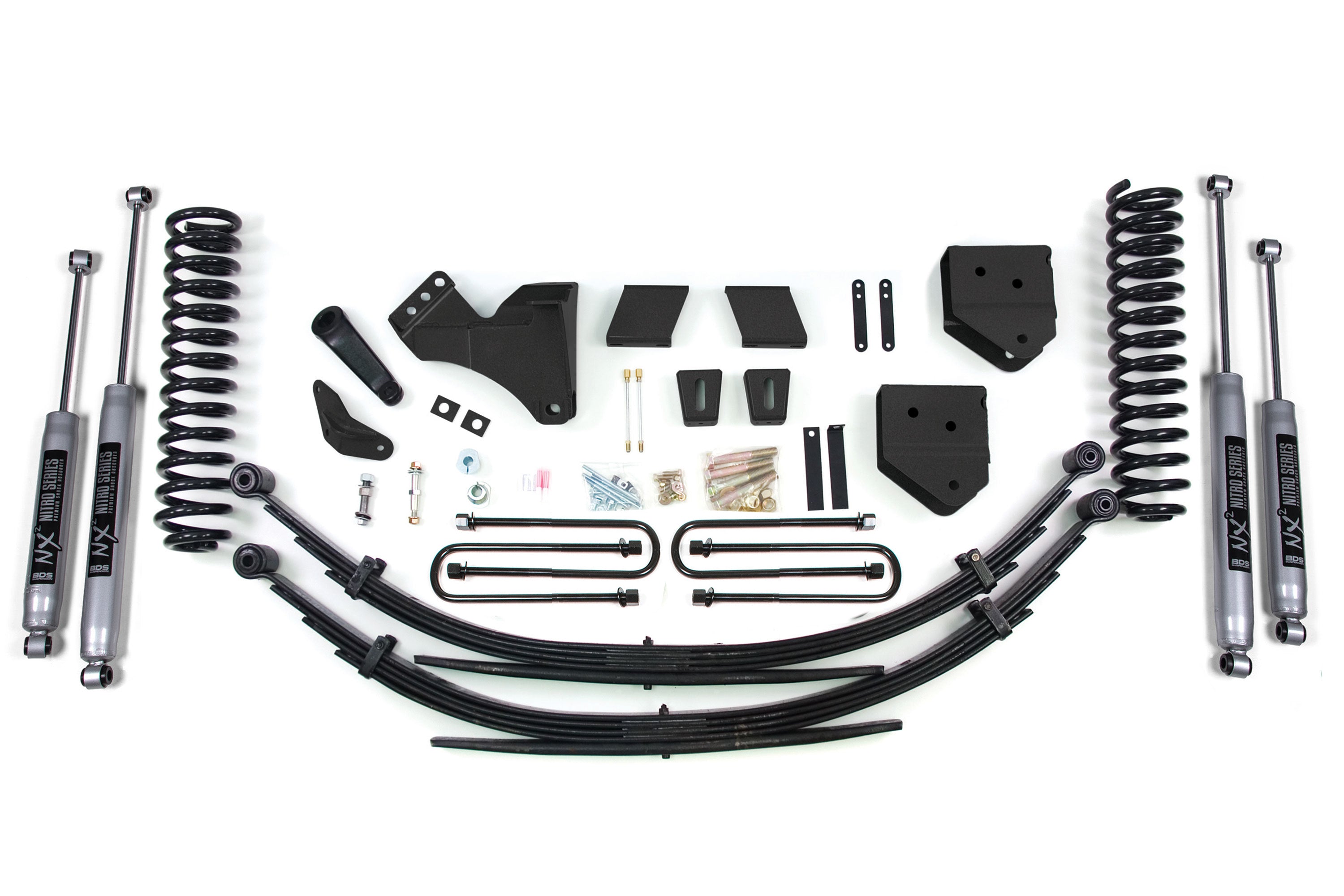 6 Inch Lift Kit | Ford F250/F350 Super Duty (11-16) 4WD | Gas - Factory 3 Inch Rear Blocks / NX2 Nitro Series