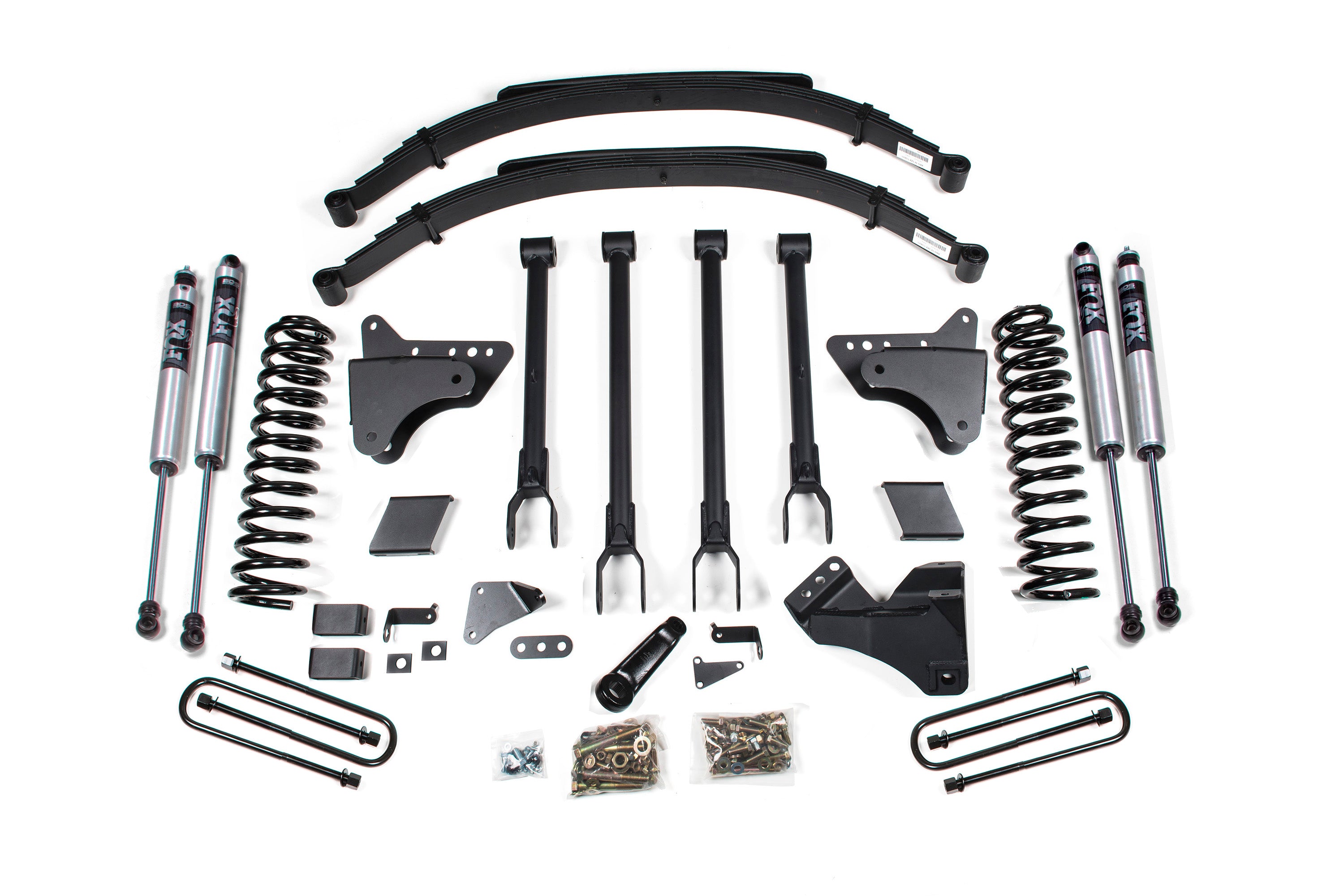 6 Inch Lift Kit w/ 4-Link | Ford F250/F350 Super Duty (11-16) 4WD | Diesel - Factory 3 Inch Rear Blocks / NX2 Nitro Series