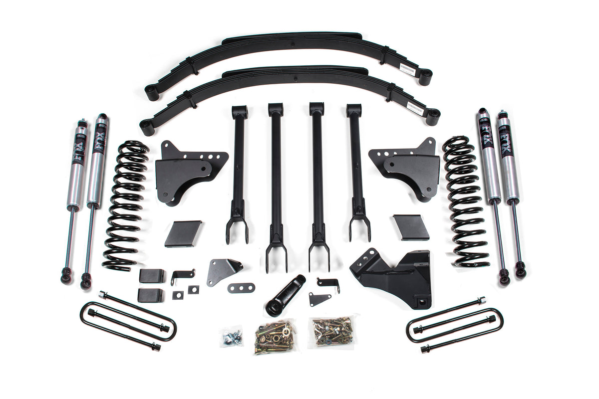 6 Inch Lift Kit w/ 4-Link | Ford F250/F350 Super Duty (11-16) 4WD | Diesel - Factory 2 Inch Rear Blocks / NX2 Nitro Series