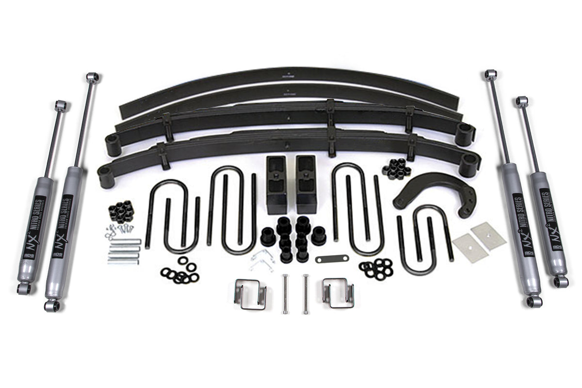6 Inch Lift Kit | Chevy/GMC 3/4 Ton Truck/Suburban (77-87) 4WD - Leaf Springs / FOX 2.0 Performance Series