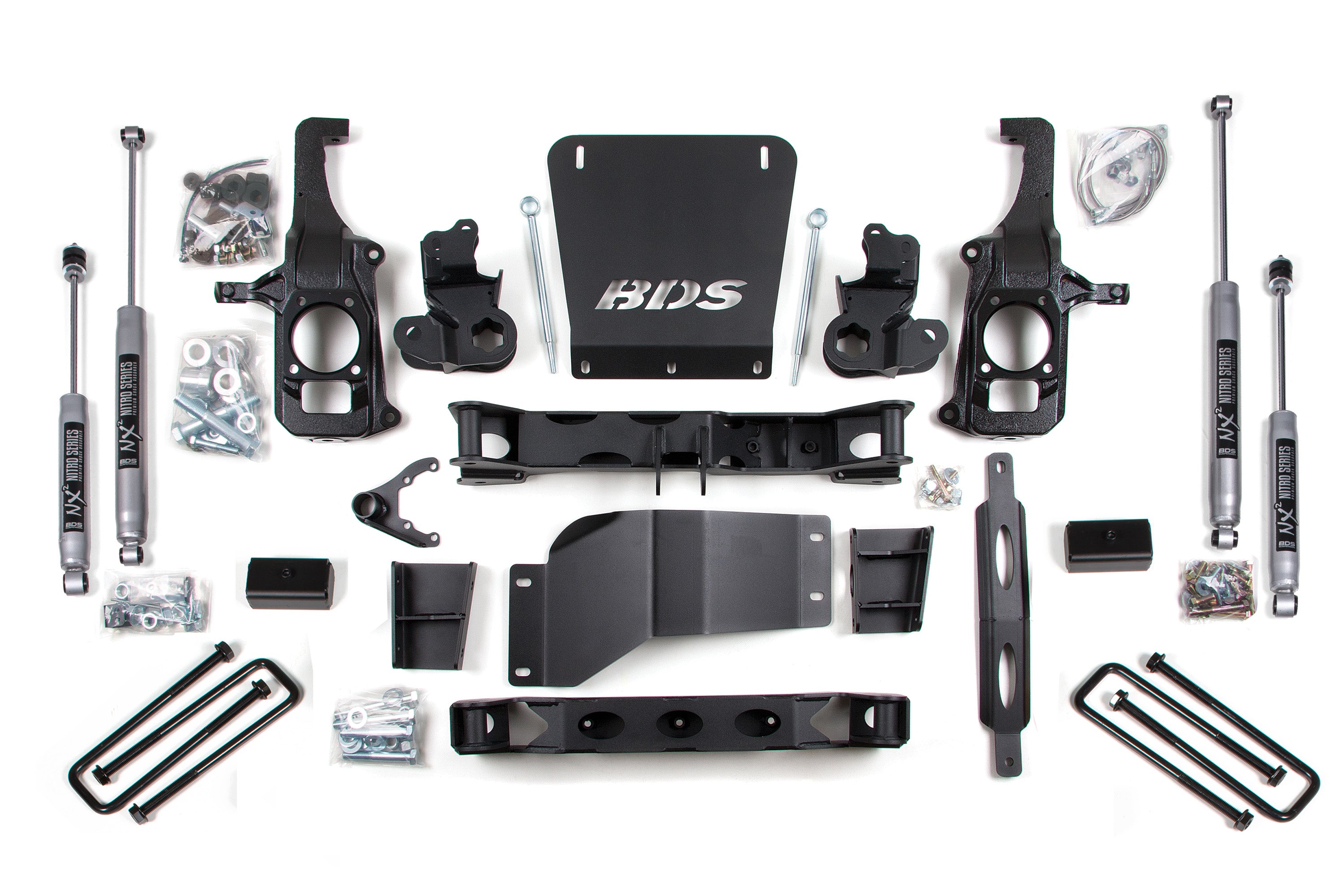 6.5 Inch Lift Kit | Chevy Silverado or GMC Sierra 2500HD/3500 (11-19) - 3 Inch Block Kit Without Overload / FOX 2.0 Performance Series