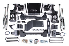 6.5 Inch Lift Kit | Chevy Silverado or GMC Sierra 2500HD/3500HD (20-26) 4WD - 5 Inch Block Kit With Overload / FOX 2.0 Performance Series