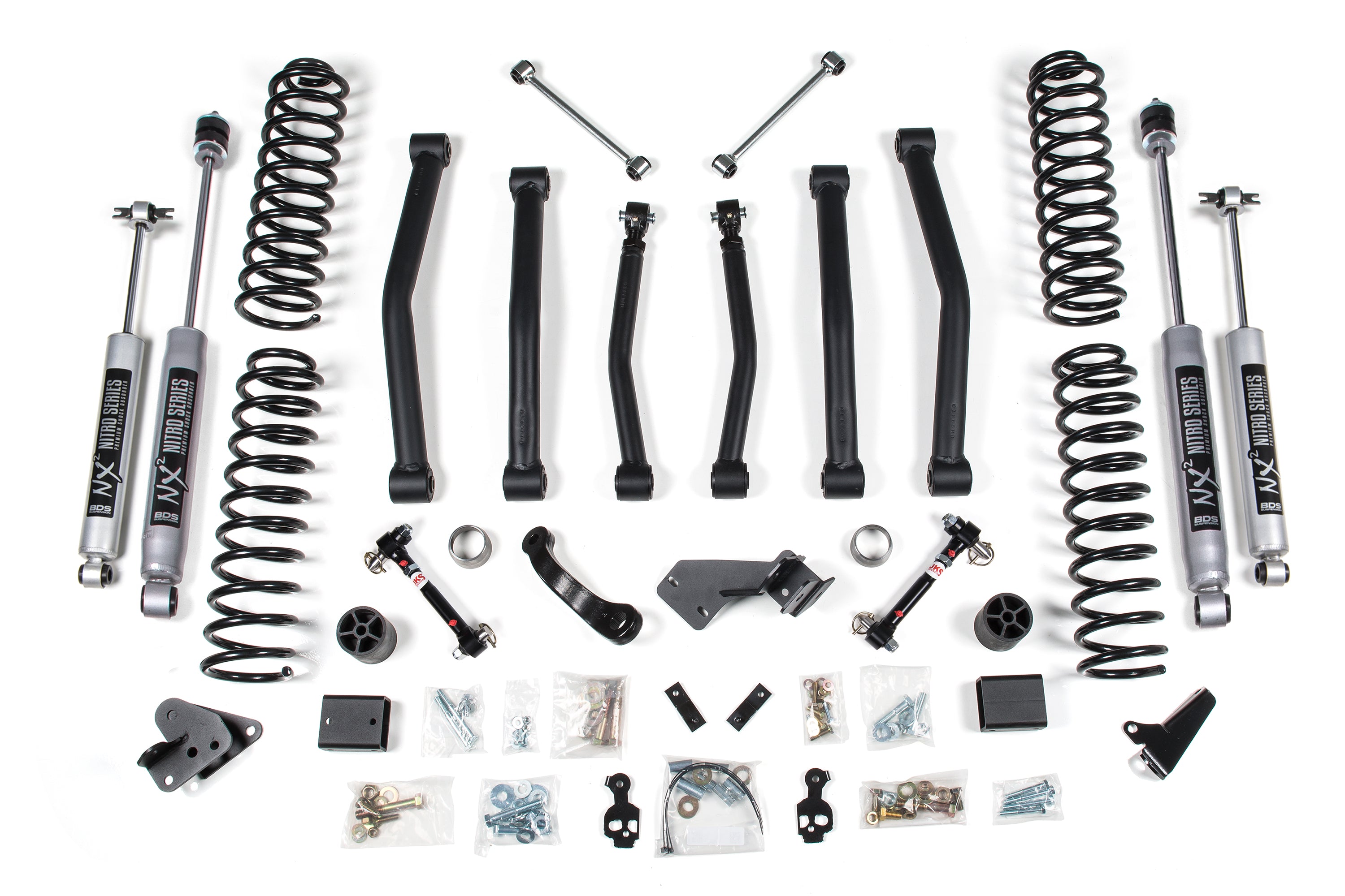 4.5 Inch Lift Kit | Jeep Wrangler JK (12-18) 4-Door - FOX 2.0 Performance Series / Disconnects