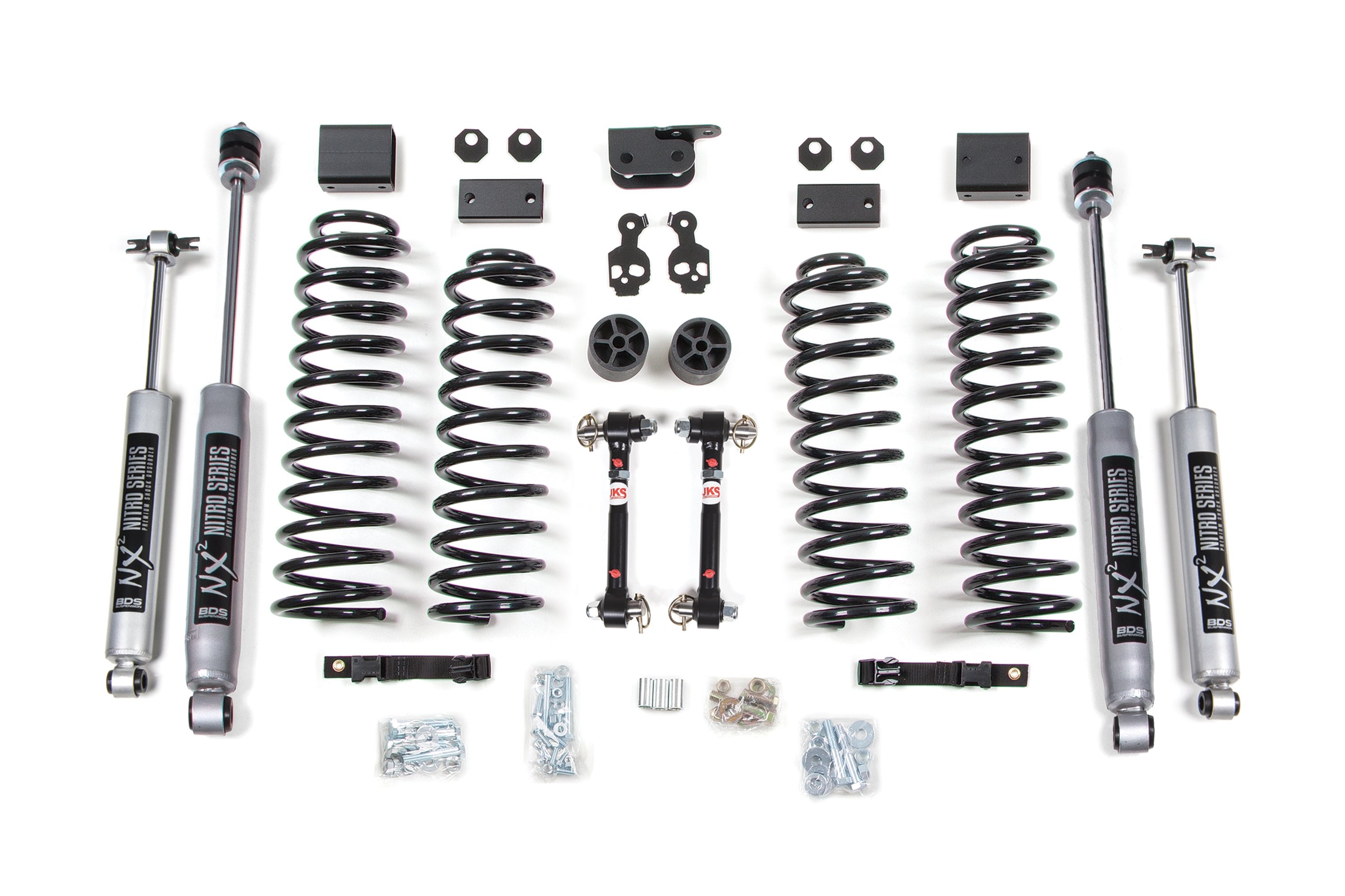 3 Inch Lift Kit | Jeep Wrangler JK (07-11) 4-Door - NX2 Nitro Series / Fixed Links