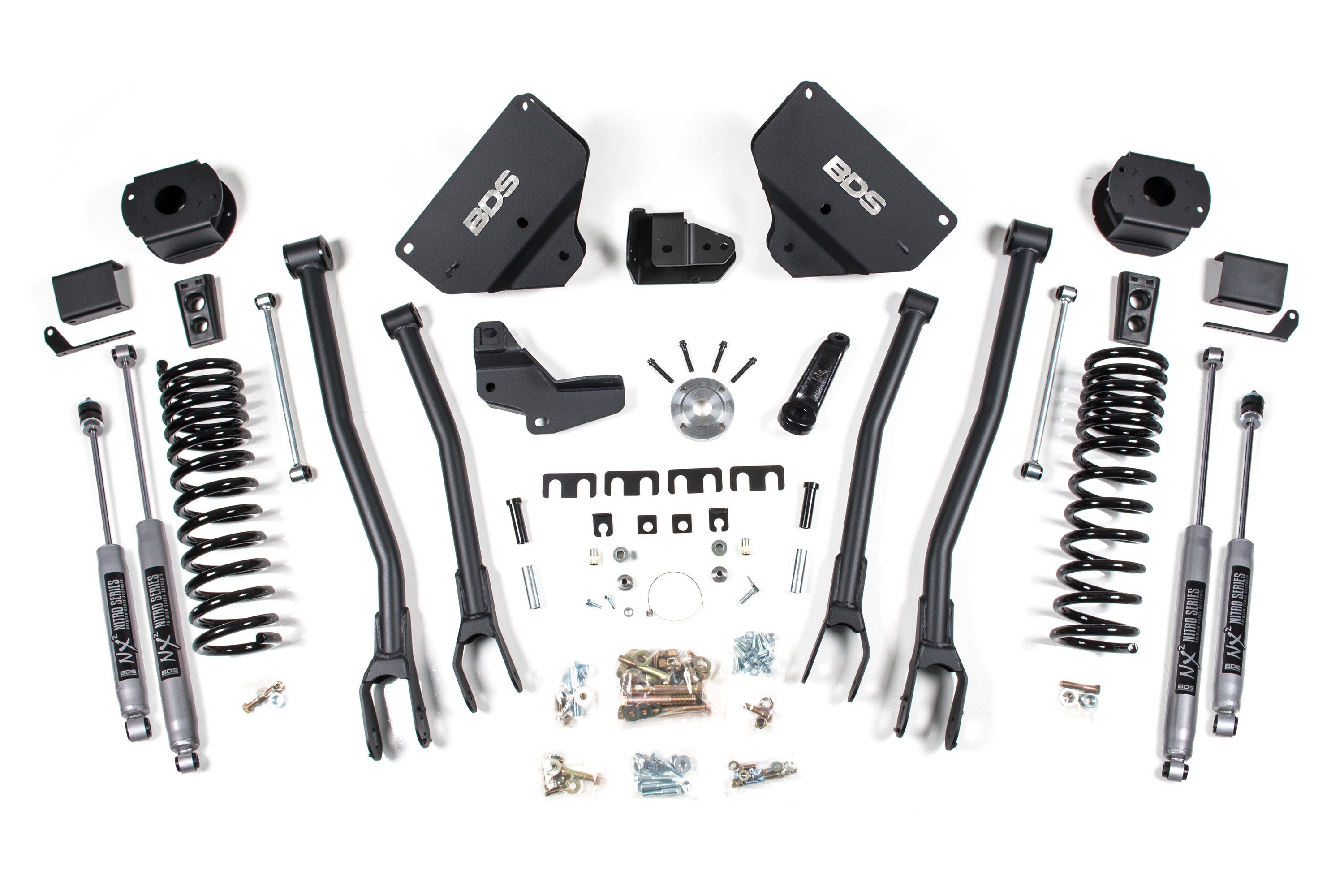 4 Inch Lift Kit w/ 4-Link | Ram 2500 w/ Rear Air Ride (14-18) 4WD | Diesel - NX2 Nitro Series