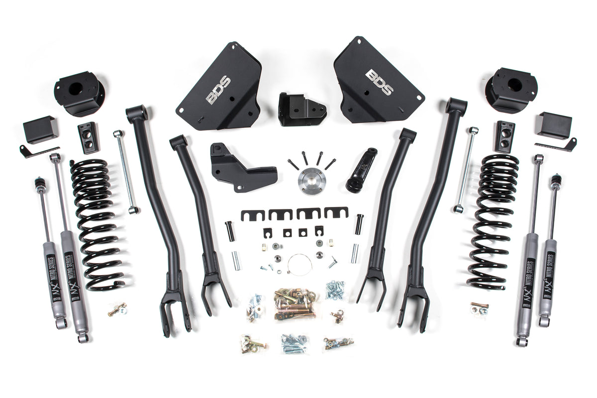 4 Inch Lift Kit w/ 4-Link | Ram 2500 w/ Rear Air Ride (14-18) 4WD | Diesel - NX2 Nitro Series