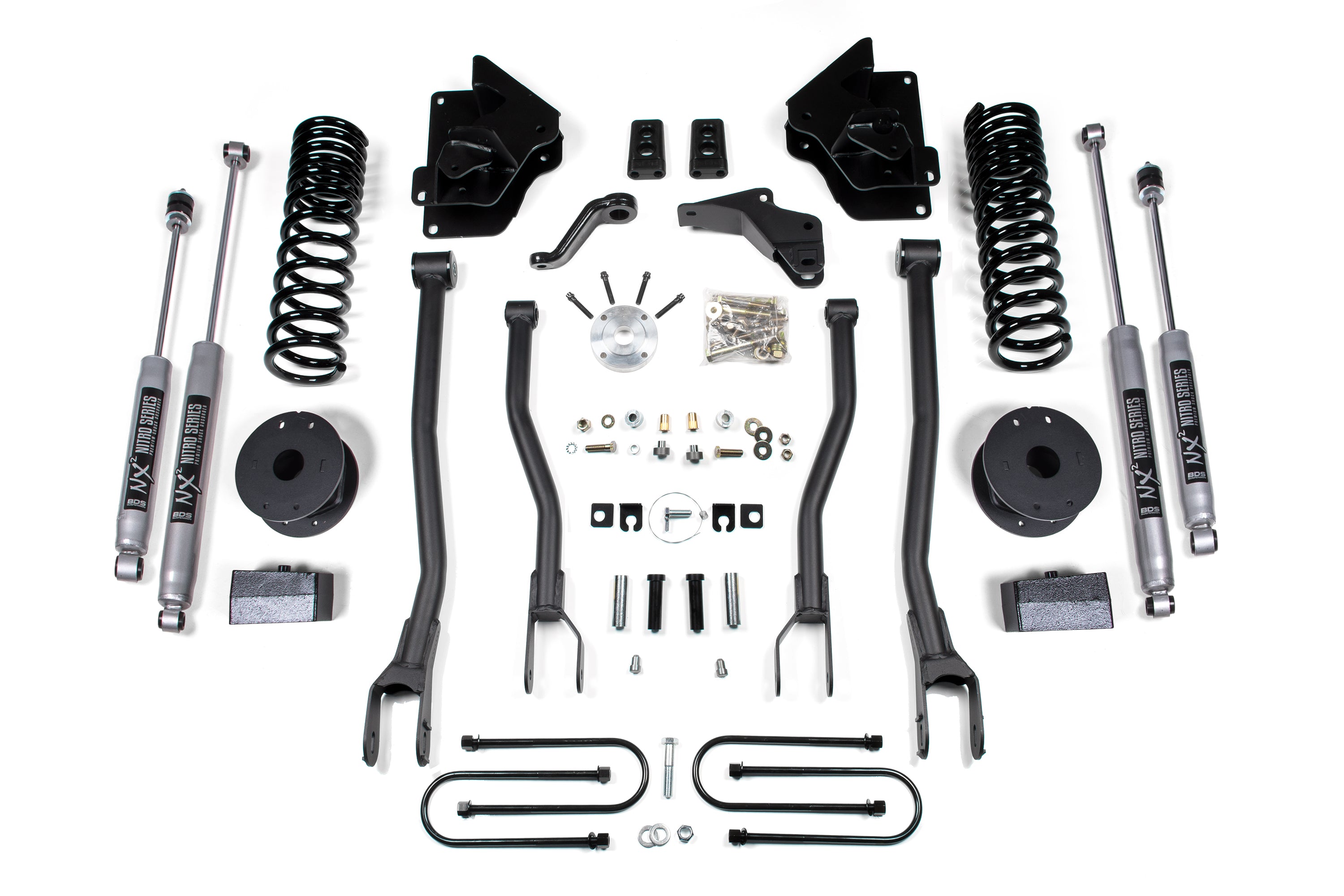4 Inch Lift Kit w/ 4-Link | Ram 3500 w/ Rear Air Ride (13-18) 4WD | Diesel - NX2 Nitro Series