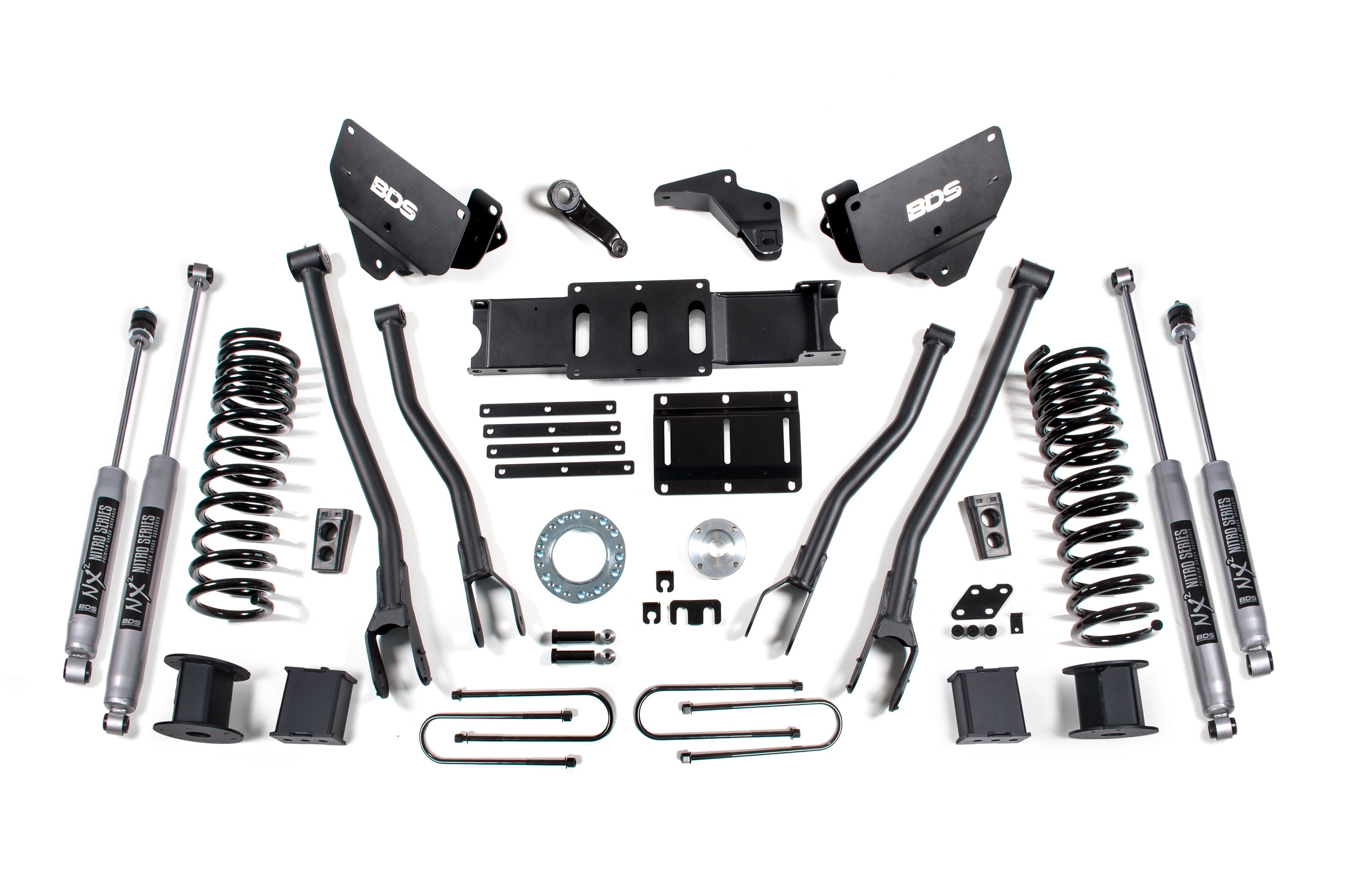 6 Inch Lift Kit w/ 4-Link | Ram 3500 w/ Rear Air Ride (13-18) 4WD | Diesel - 8 Bolt / NX2 Nitro Series