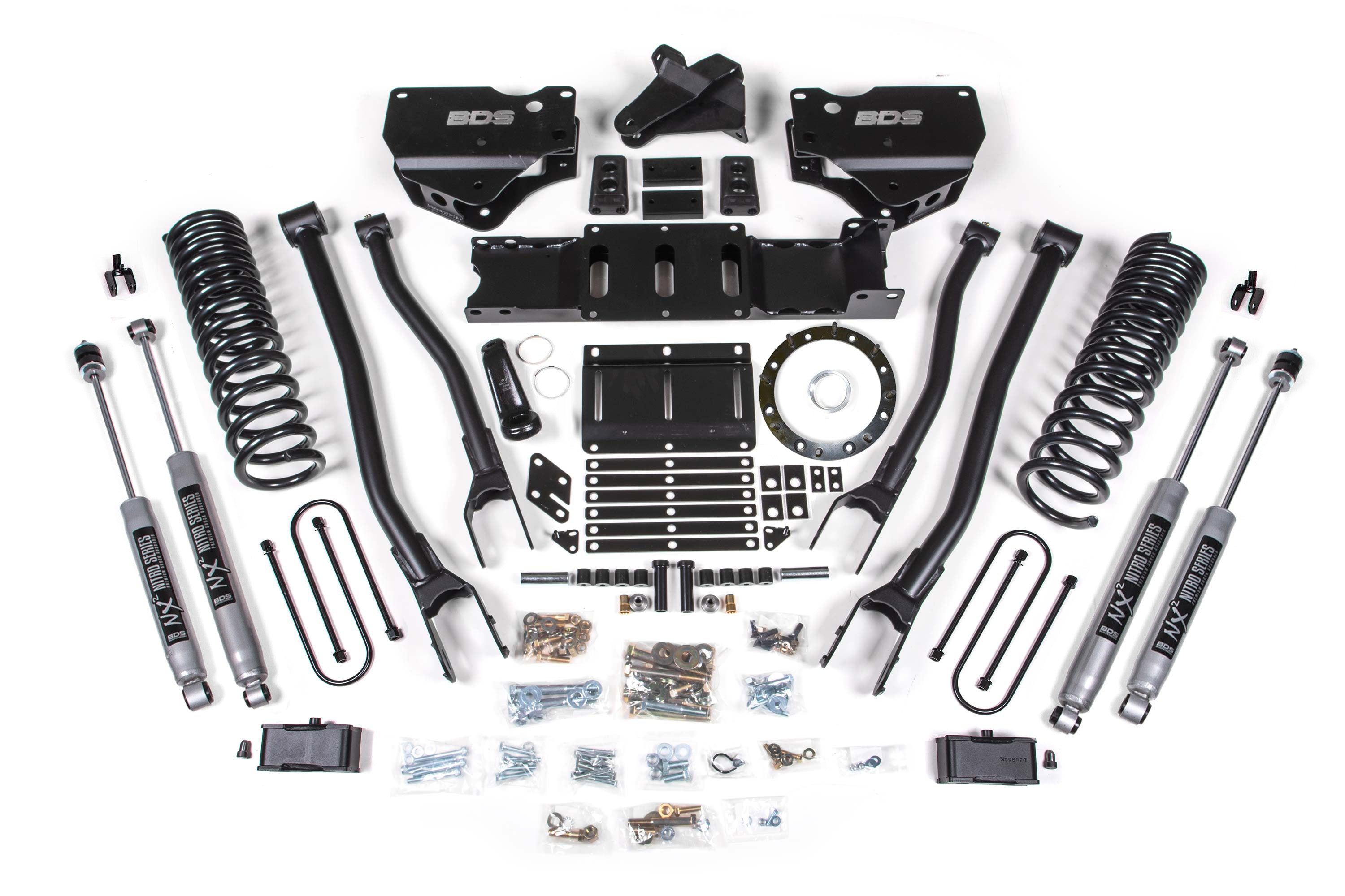 4 Inch Lift Kit w/ 4-Link | Ram 3500 (19-24) 4WD | Diesel - 6 Bolt / FOX 2.0 Performance Series